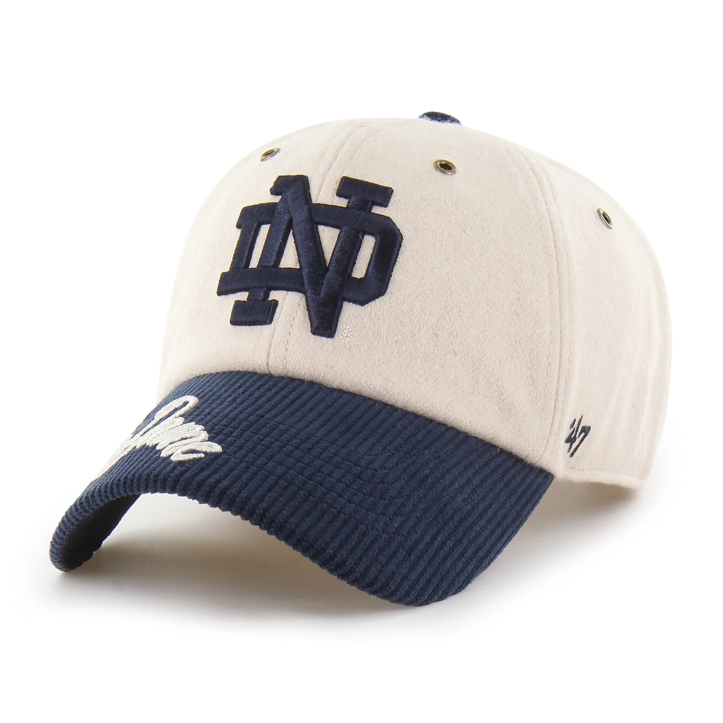 Notre Dame Fightin Irish Rope Script Two Tone '47 WOMEN'S Clean Up