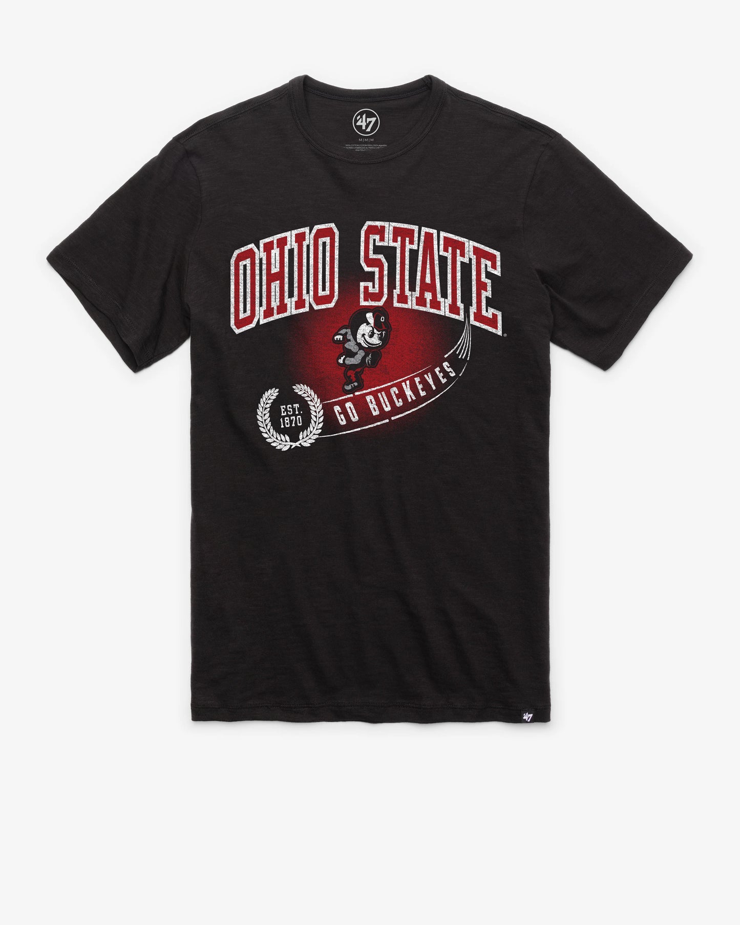 OHIO STATE BUCKEYES VINTAGE STREAK '47 SCRUM TEE