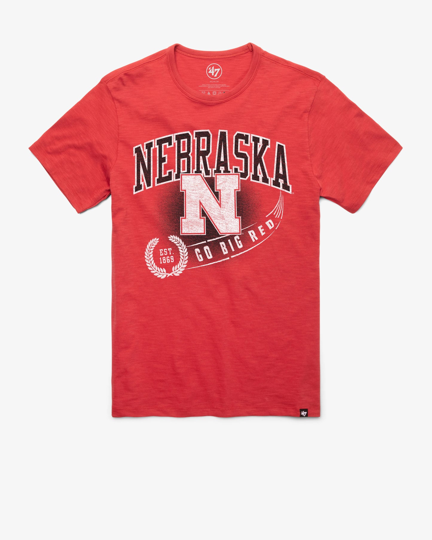 NEBRASKA CORNHUSKERS STREAK '47 SCRUM TEE