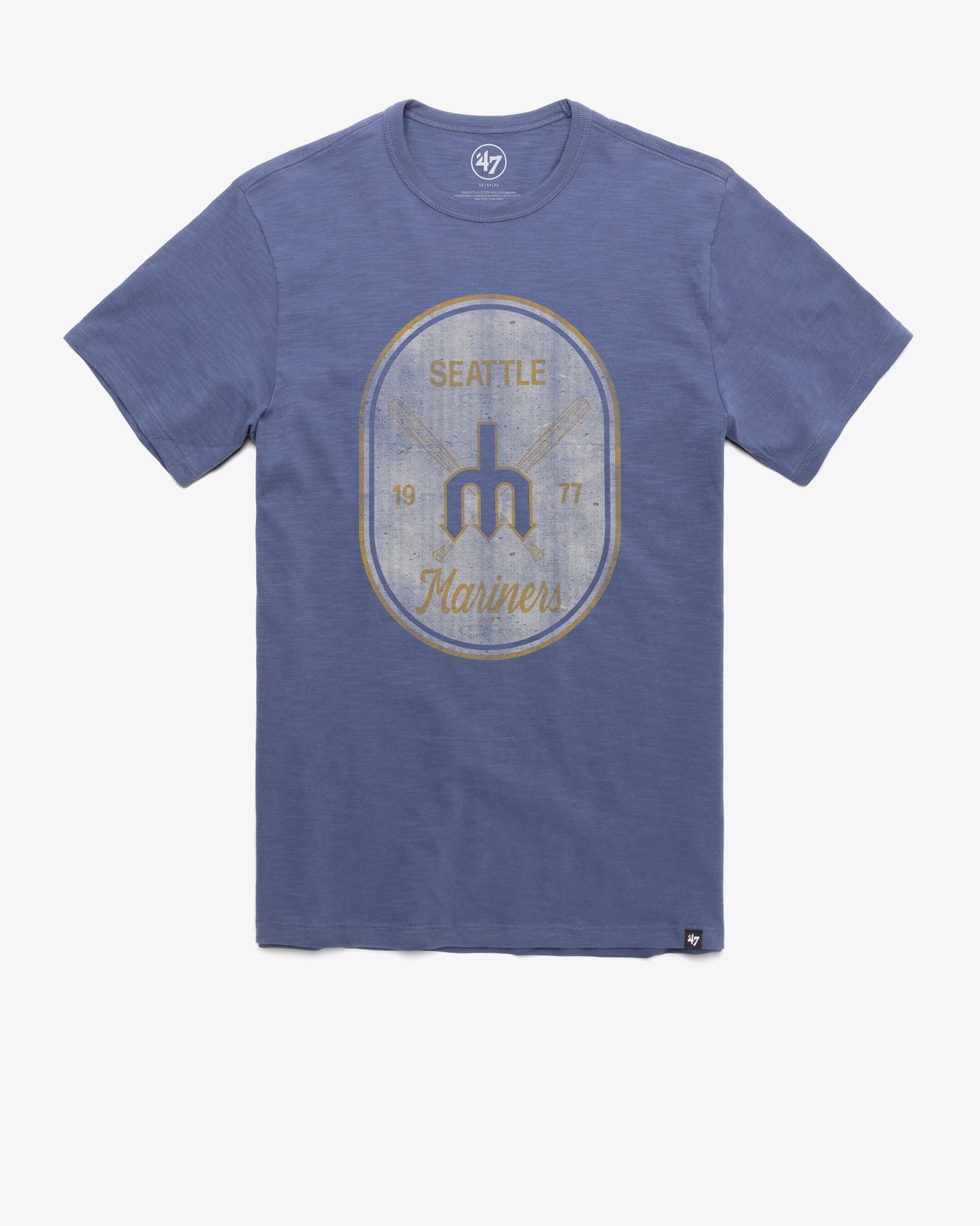 SEATTLE MARINERS COOPERSTOWN CROSS PATCH '47 SCRUM TEE