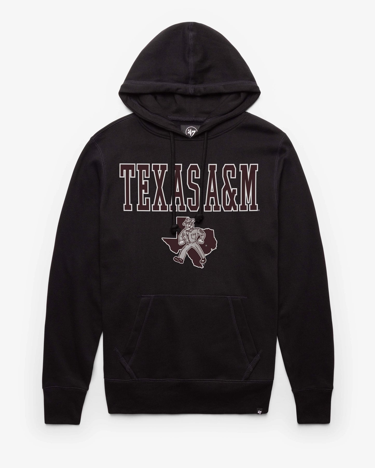 TEXAS A&M AGGIES VINTAGE STRAIGHT BLOCK '47 HEADLINE HOOD