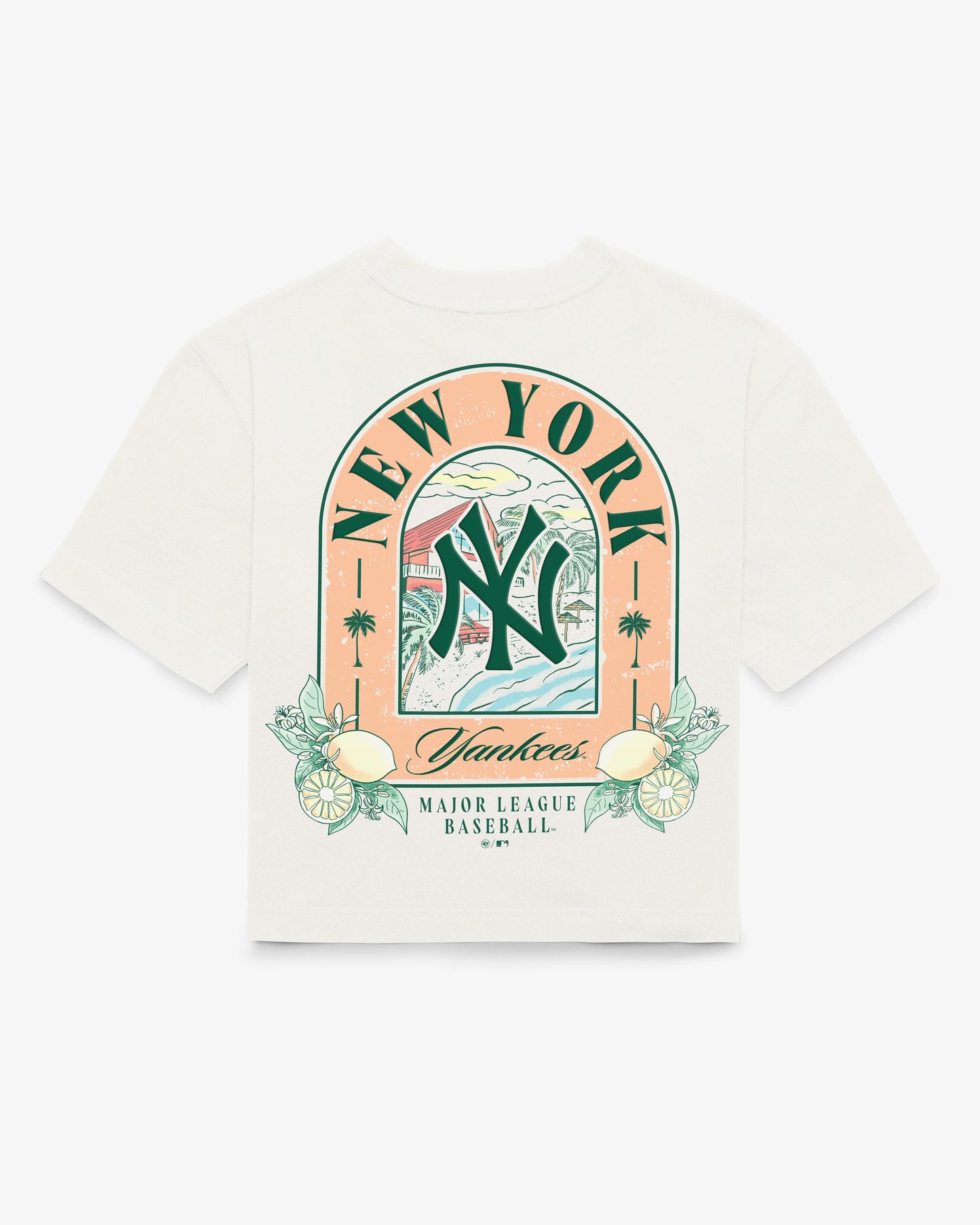 NEW YORK YANKEES VACAY SCENES BACKER '47 REED CITY TEE WOMENS
