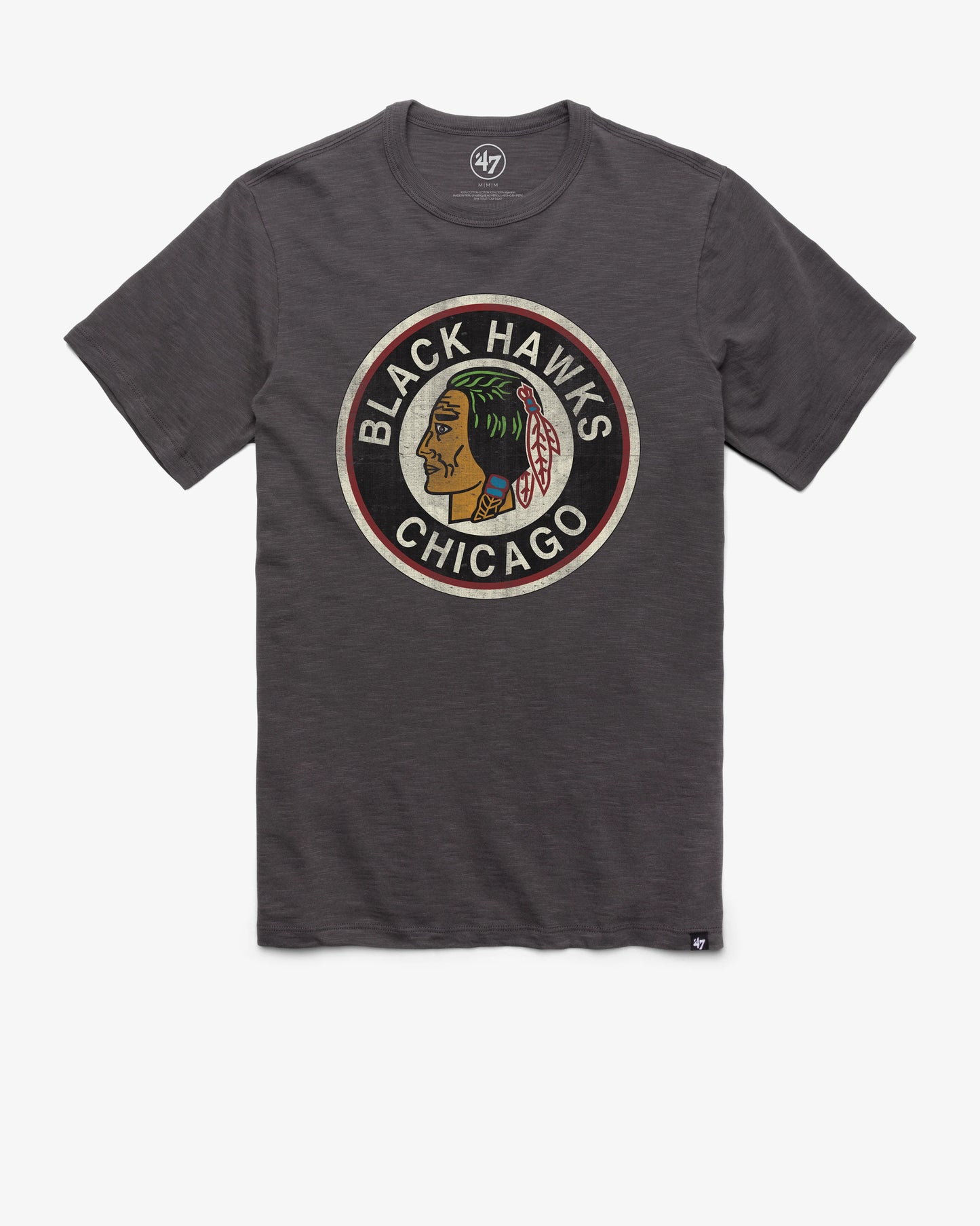 CHICAGO BLACKHAWKS VINTAGE GRIT '47 SCRUM TEE