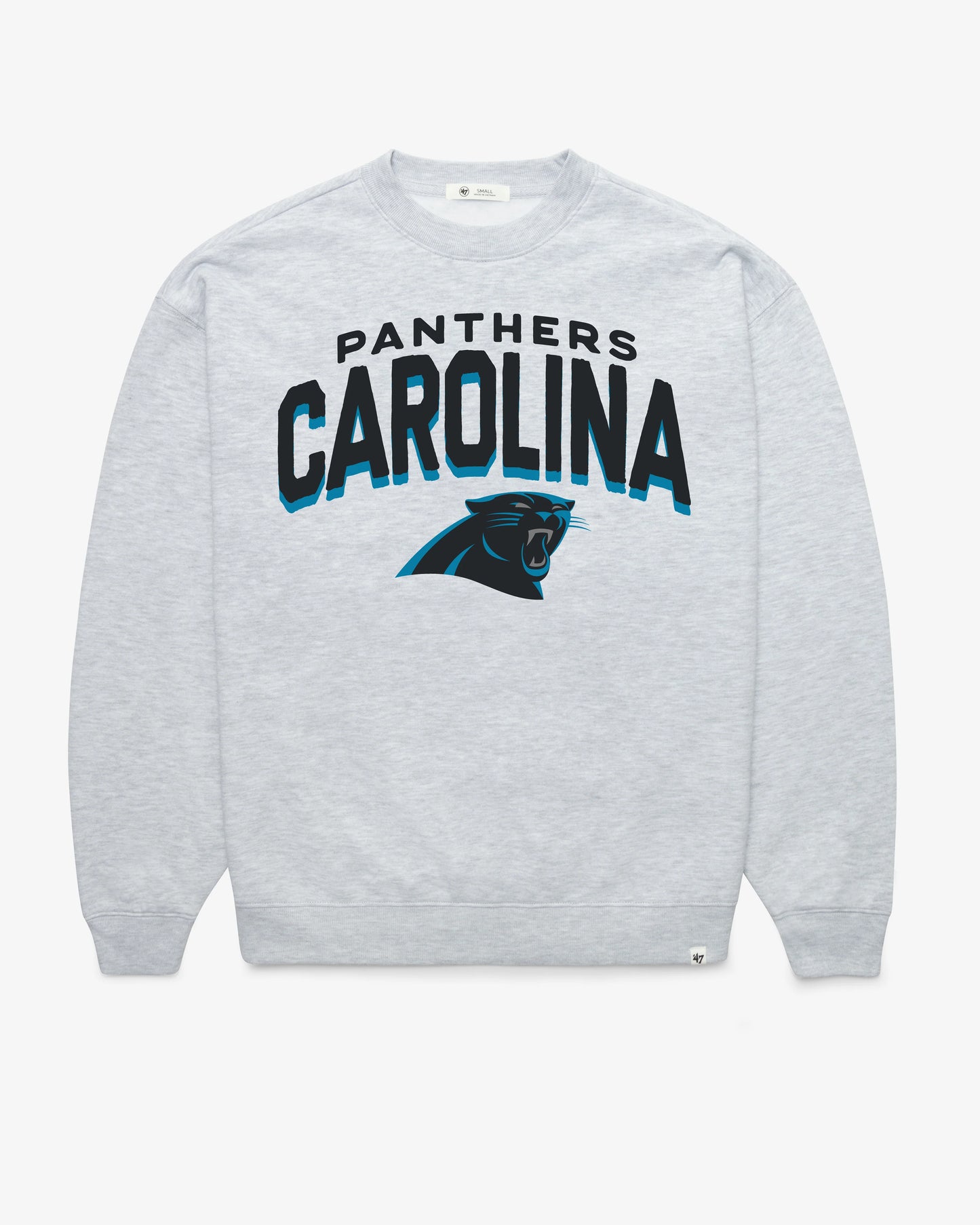 CAROLINA PANTHERS CAMPUS ARCH CLOUD '47 OVERSIZED CREW WOMENS