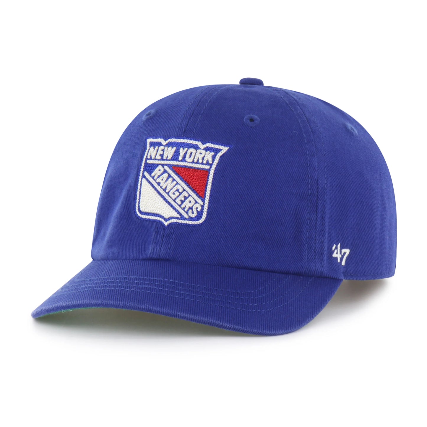 NEW YORK RANGERS CHAIN SIDE STITCH '47 CLEAN UP SHORT VISOR