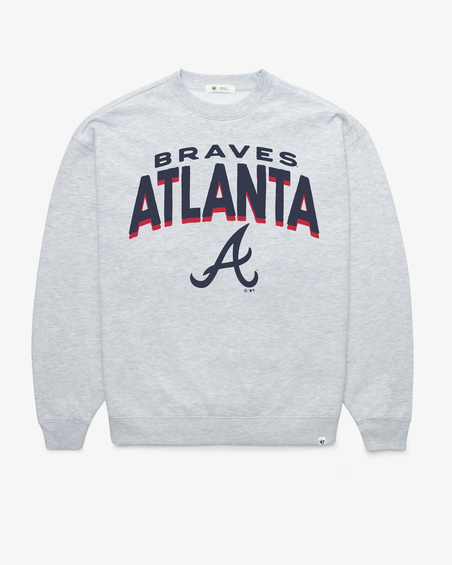 ATLANTA BRAVES CAMPUS ARCH CLOUD '47 OVERSIZED CREW WOMENS
