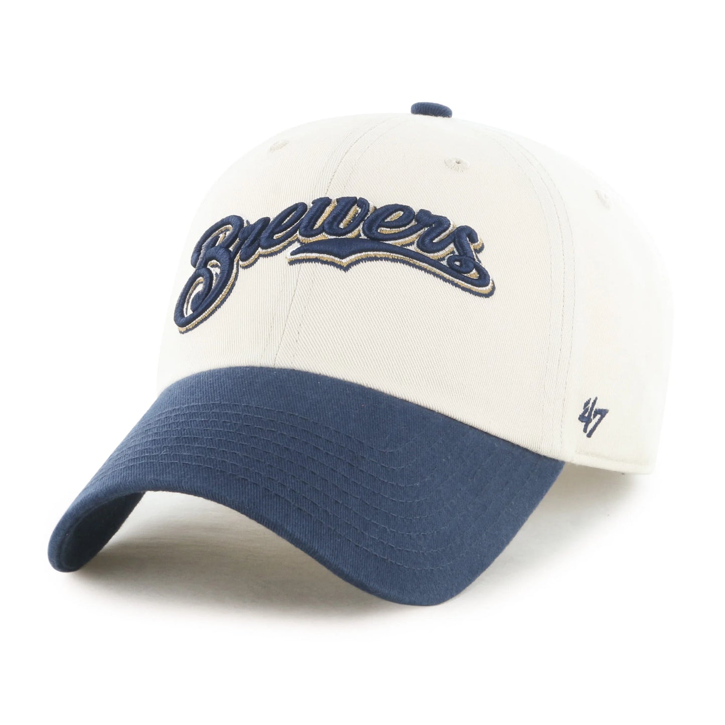 MILWAUKEE BREWERS COOPERSTOWN BALLPARK SCRIPT SHOT '47 CLEAN UP