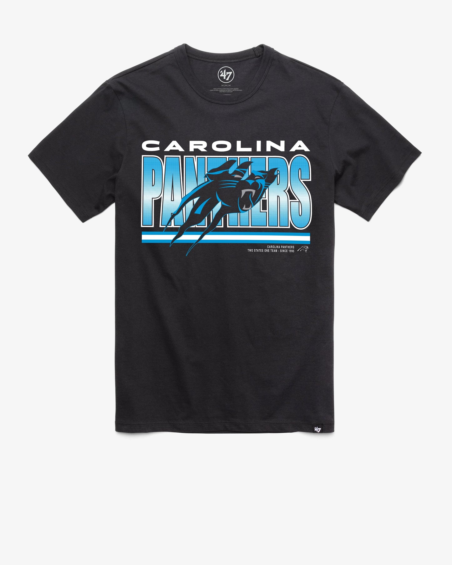 CAROLINA PANTHERS TEAM THUNDER RIP '47 FRANKLIN TEE