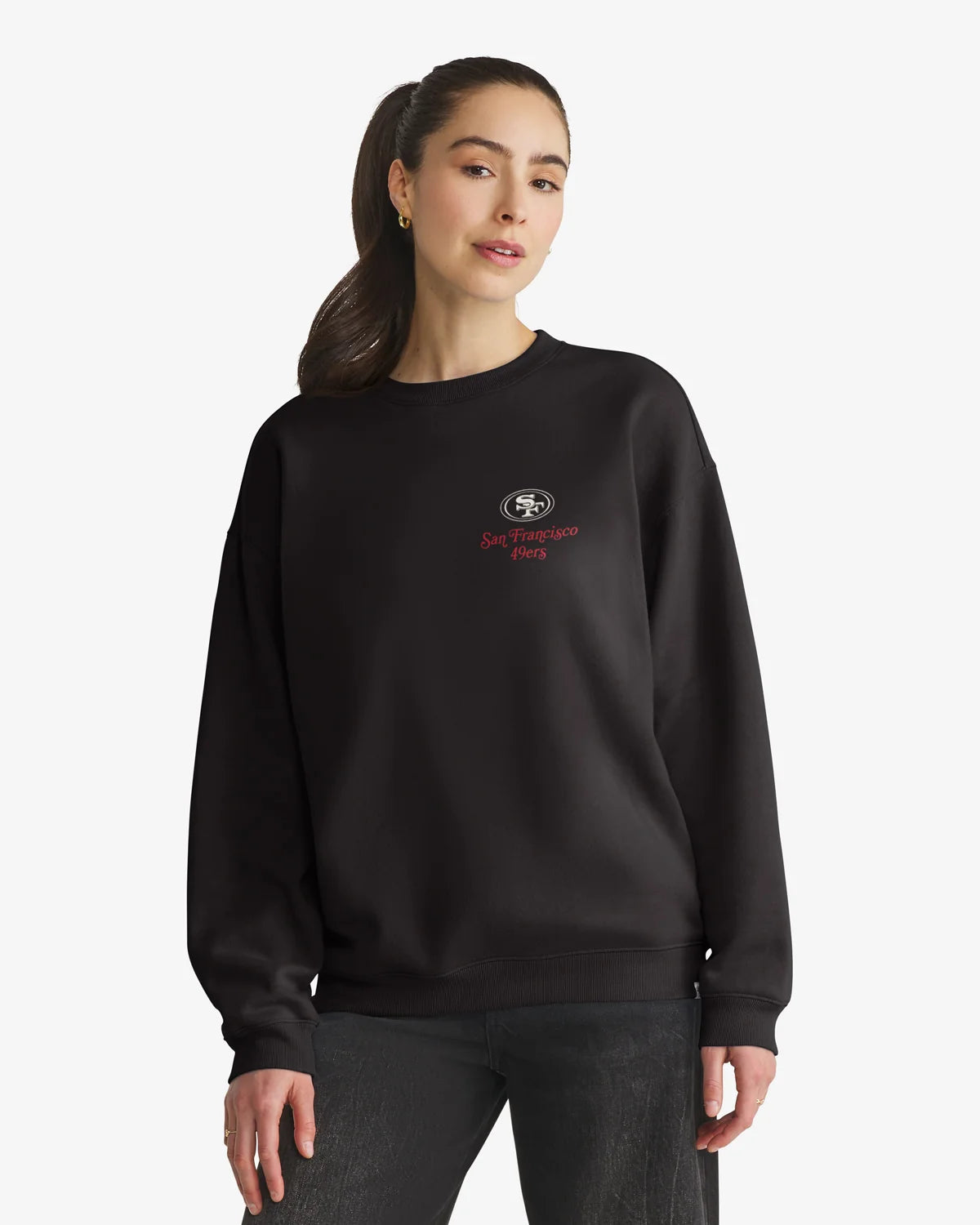 SAN FRANCISCO 49ERS SHOUT IT OUT '47 OVERSIZED CREW WOMENS