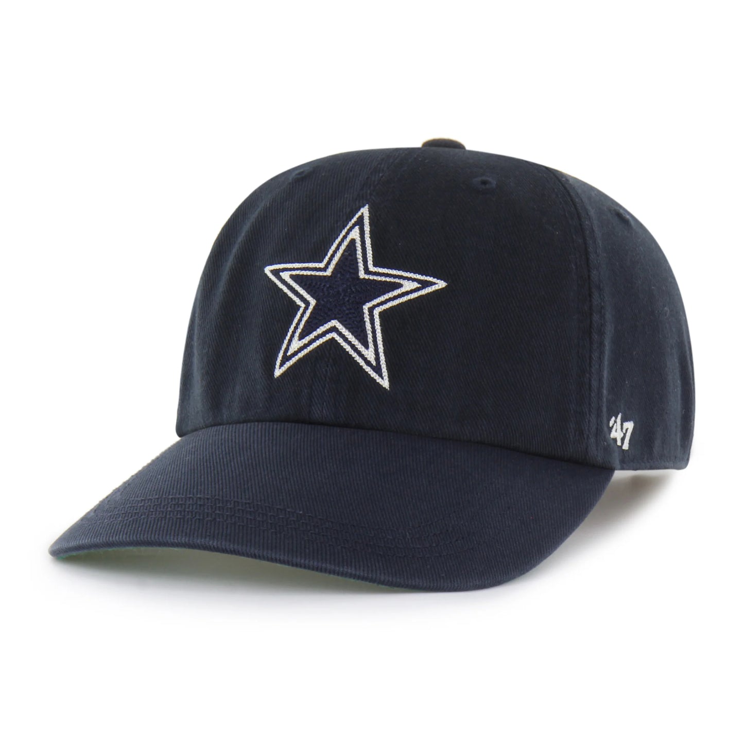 DALLAS COWBOYS CHAIN SIDE STITCH '47 CLEAN UP LONG VISOR