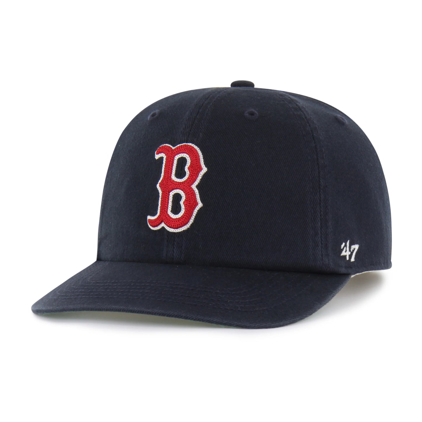 BOSTON RED SOX CHAIN SIDE STITCH '47 CLEAN UP FLAT BRIM