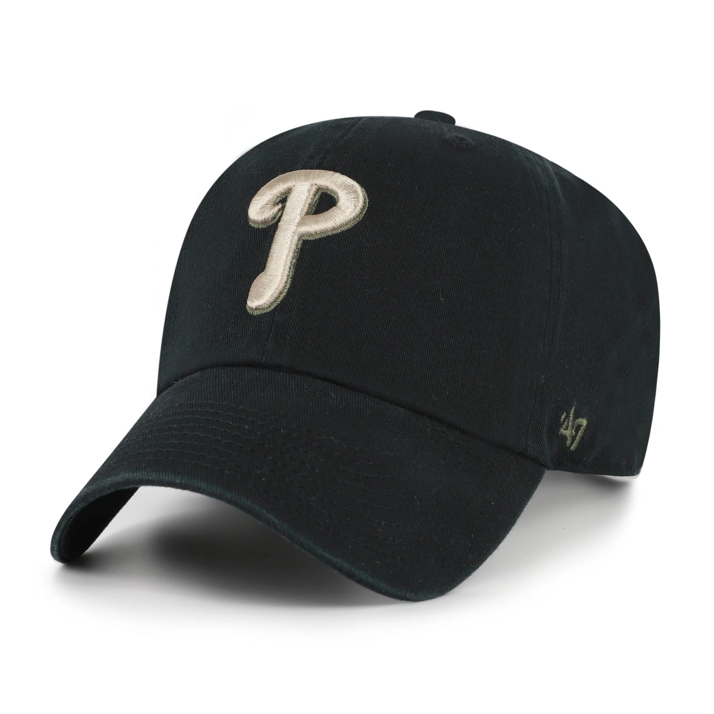 PHILADELPHIA PHILLIES KHAKI ACCENTS '47 CLEAN UP