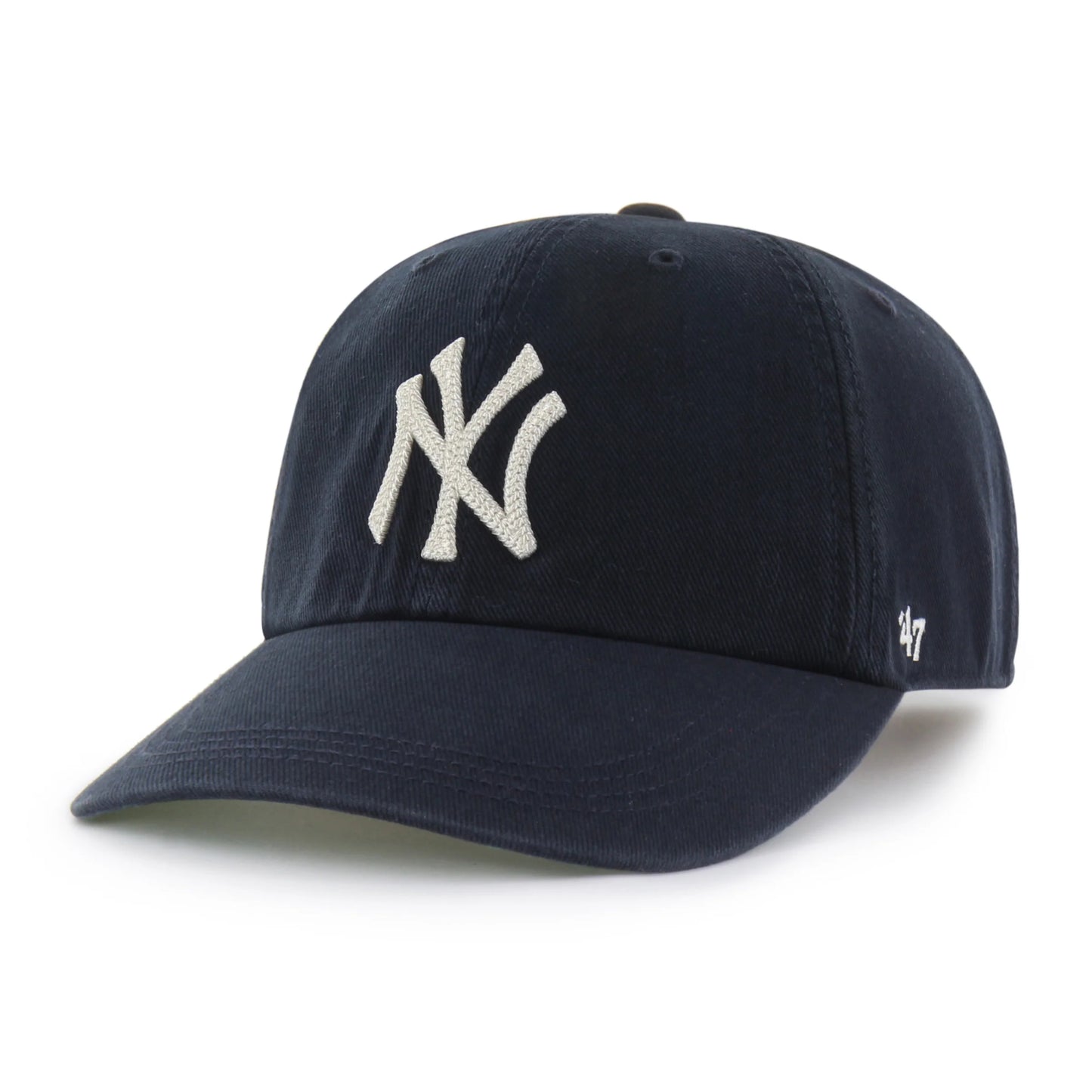 NEW YORK YANKEES CHAIN SIDE STITCH '47 CLEAN UP LONG VISOR