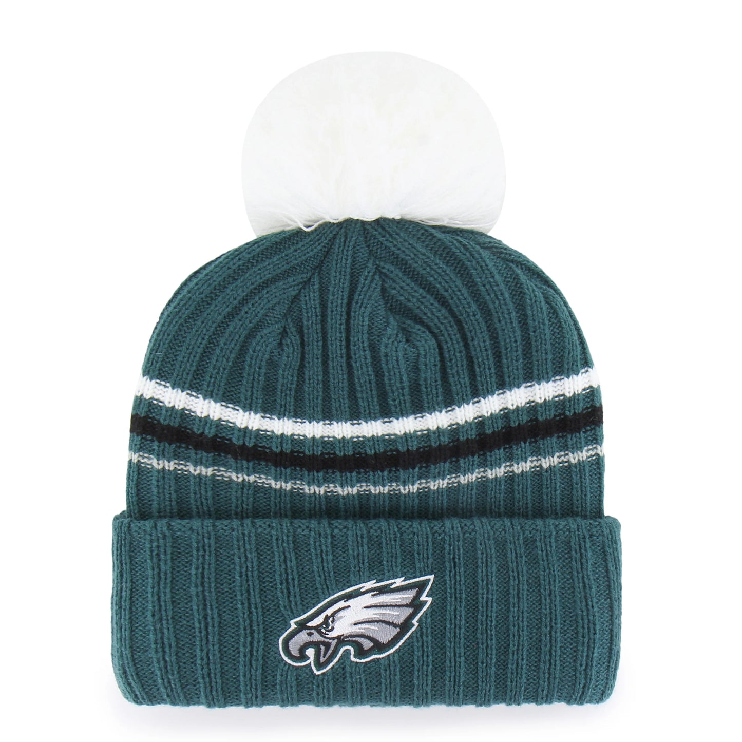 PHILADELPHIA EAGLES FUZZY SCRIPT '47 WOMEN'S CUFF KNIT