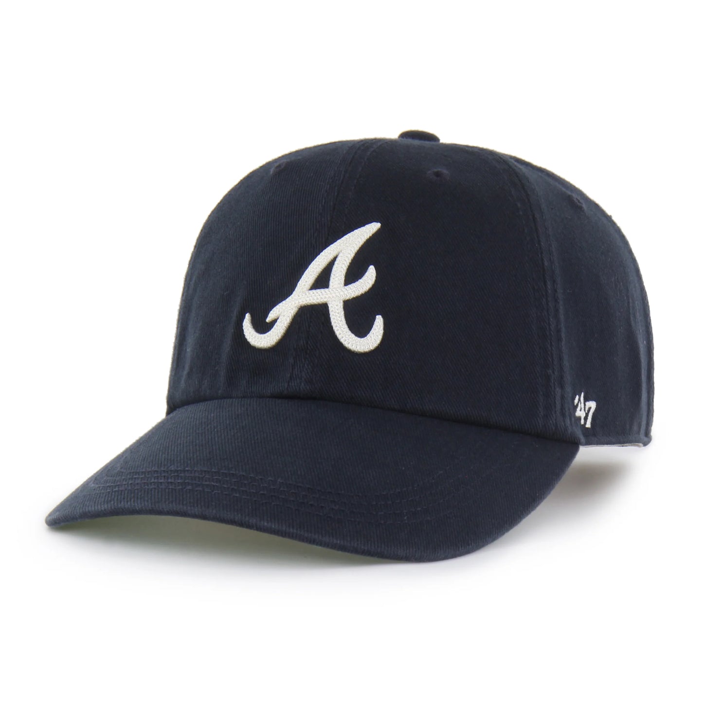 ATLANTA BRAVES CHAIN SIDE STITCH '47 CLEAN UP LONG VISOR