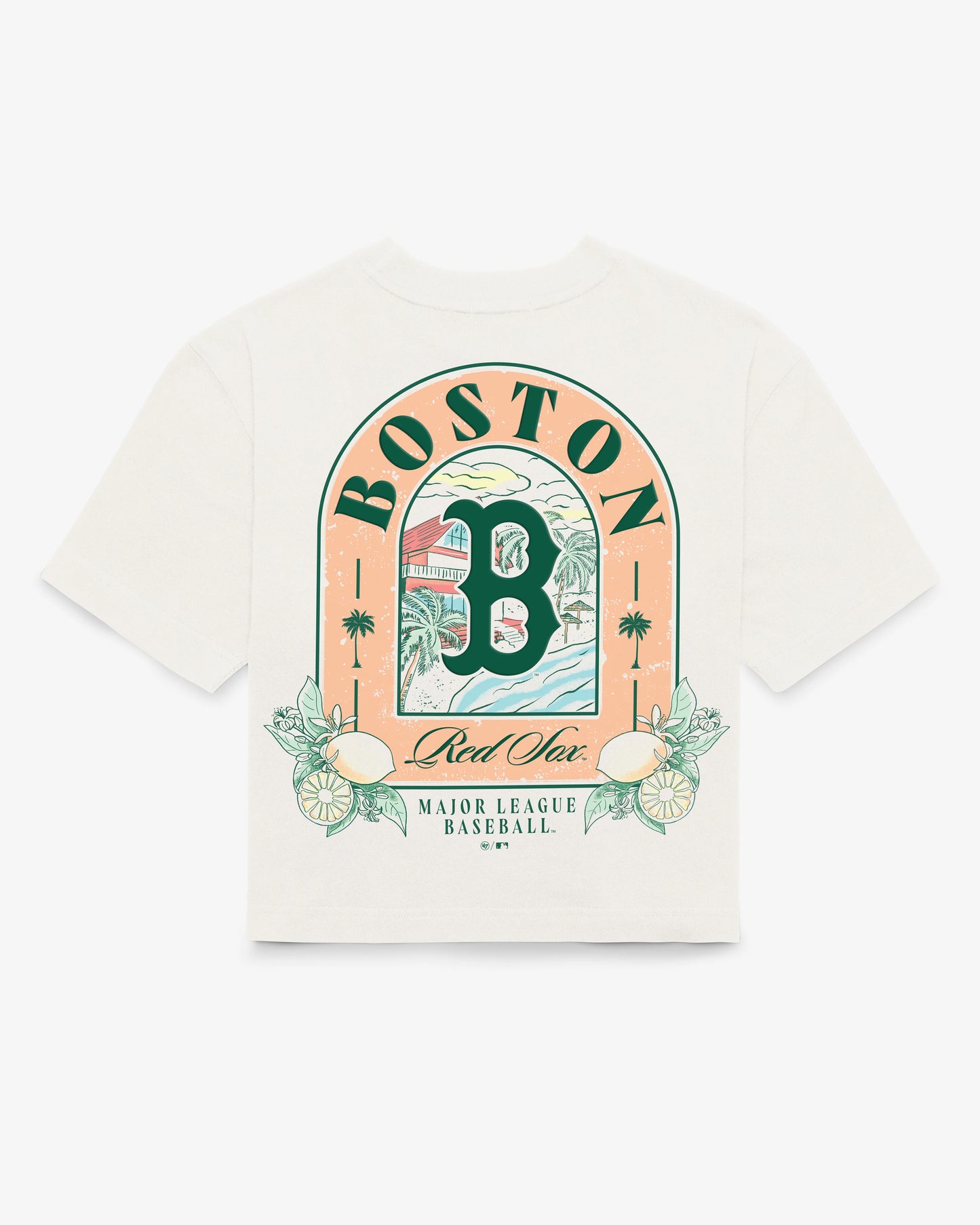 BOSTON RED SOX VACAY SCENES BACKER '47 REED CITY TEE WOMENS