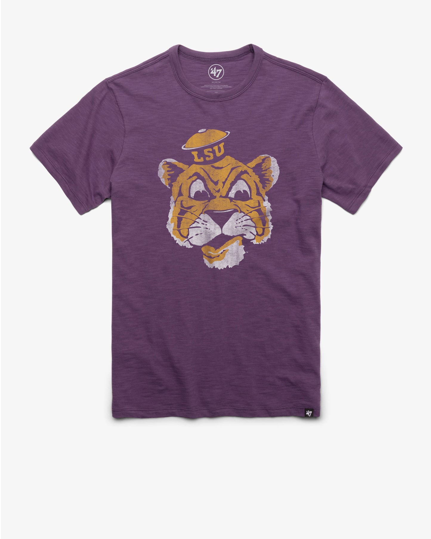 LOUISIANA STATE TIGERS LSU VINTAGE GRIT '47 SCRUM TEE