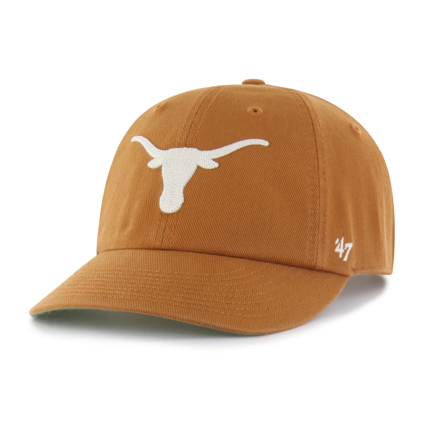 TEXAS LONGHORNS CHAIN SIDE STITCH '47 CLEAN UP ROUND VISOR