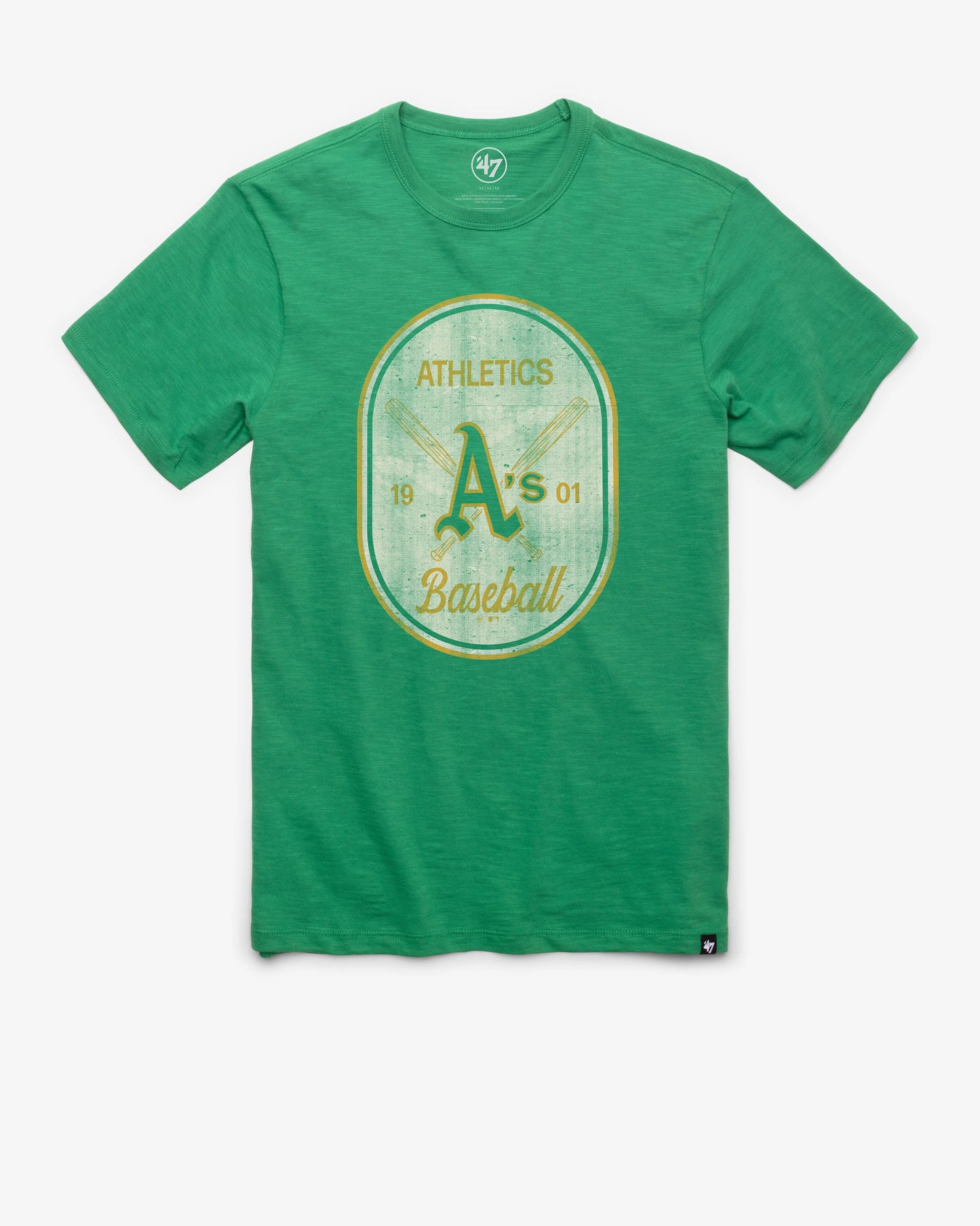 ATHLETICS BASEBALL COOPERTOWN CROSS PATCH '47 SCRUM TEE
