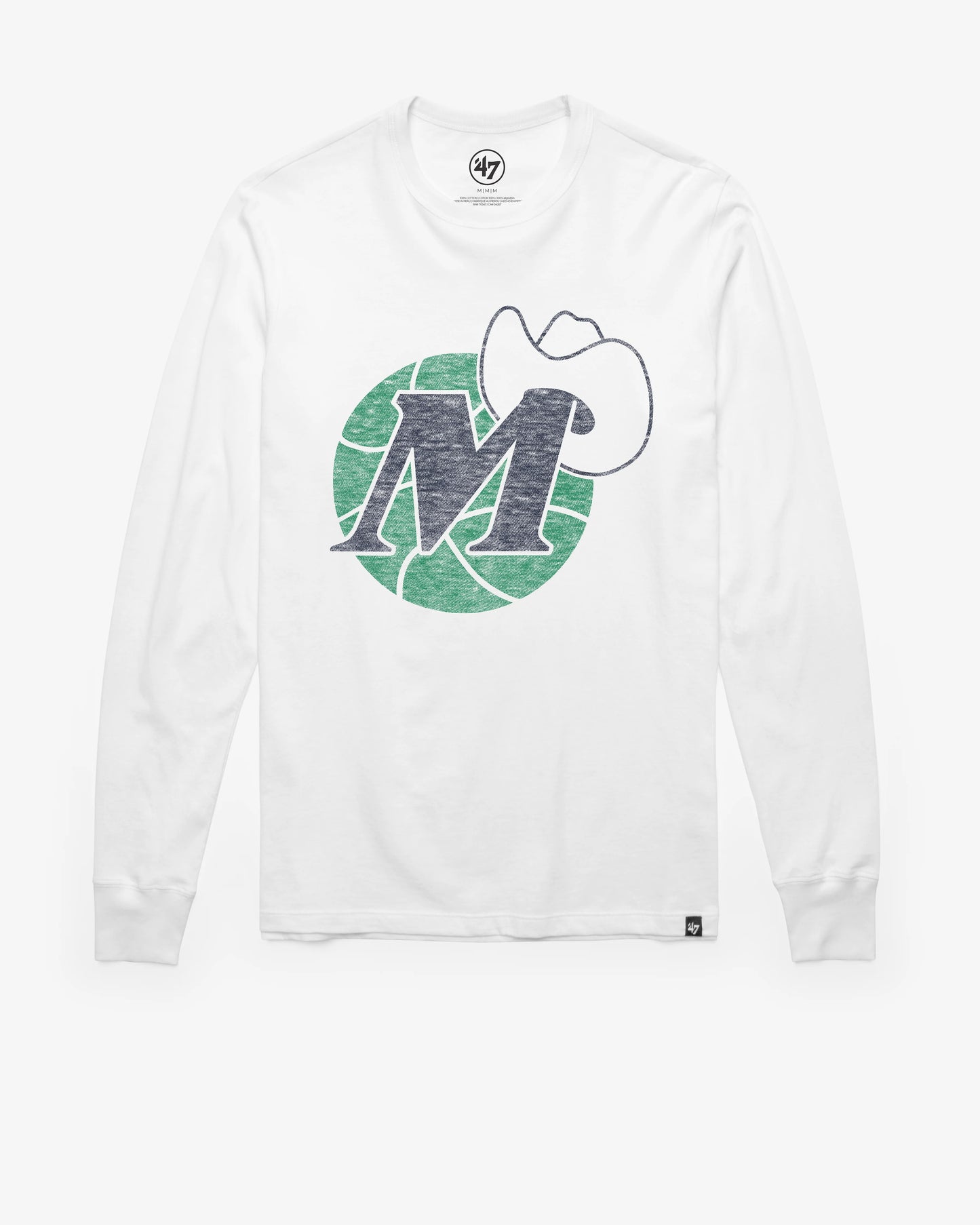 DALLAS MAVERICKS HARDWOOD CLASSICS PREMIER '47 FRANKLIN LONG SLEEVE TEE
