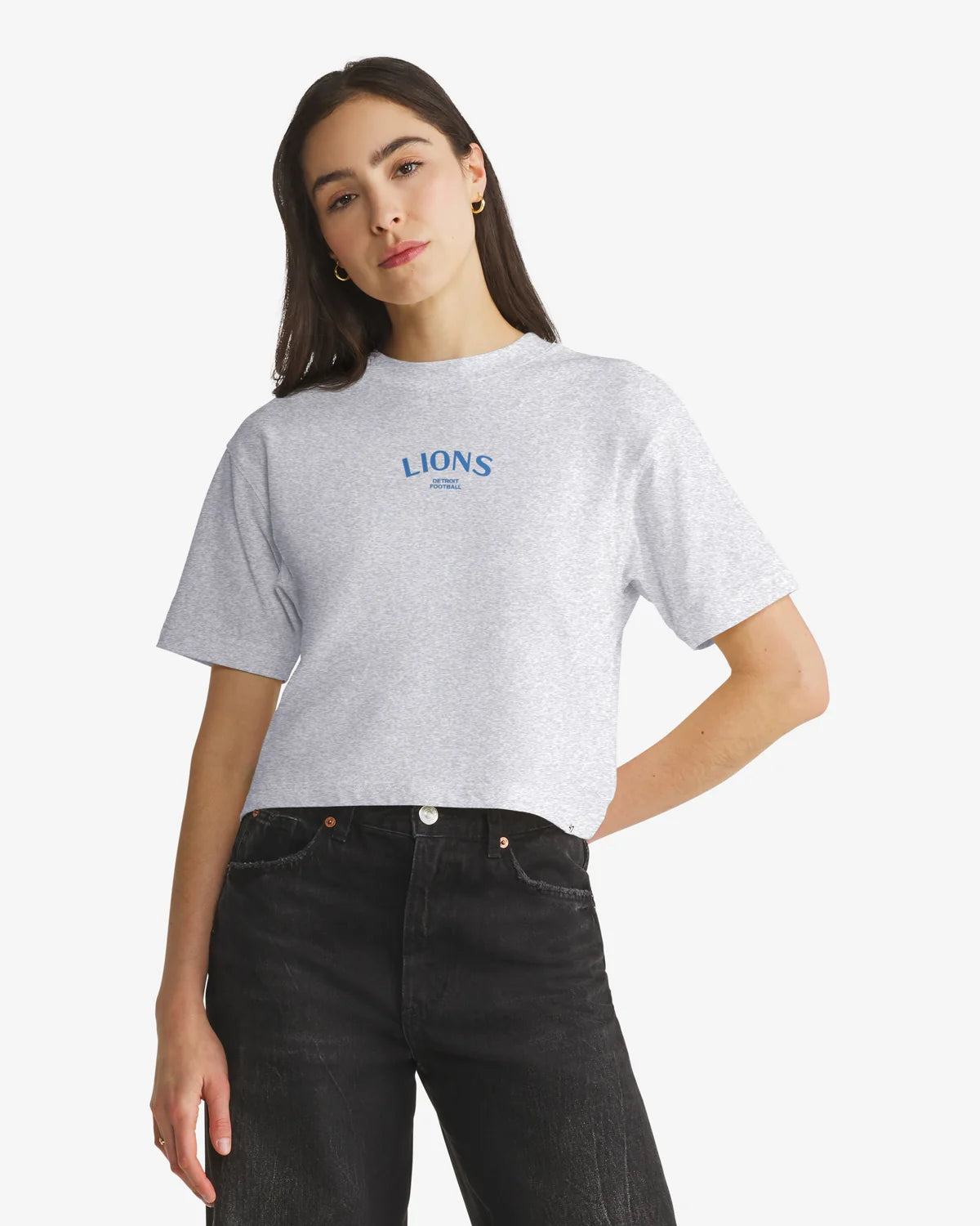 DETROIT LIONS HADRIAN '47 FOUNDATION CROP TEE WOMENS
