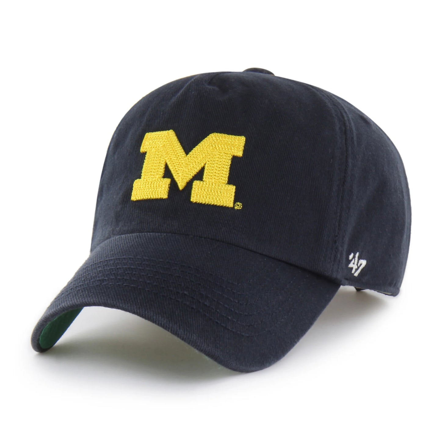 MICHIGAN WOLVERINES CHAIN SIDE STITCH '47 CLEAN UP PINCH FRONT