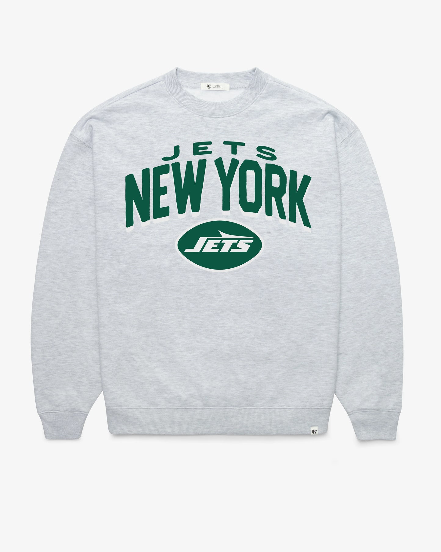 NEW YORK JETS CAMPUS ARCH CLOUD '47 OVERSIZED CREW WOMENS