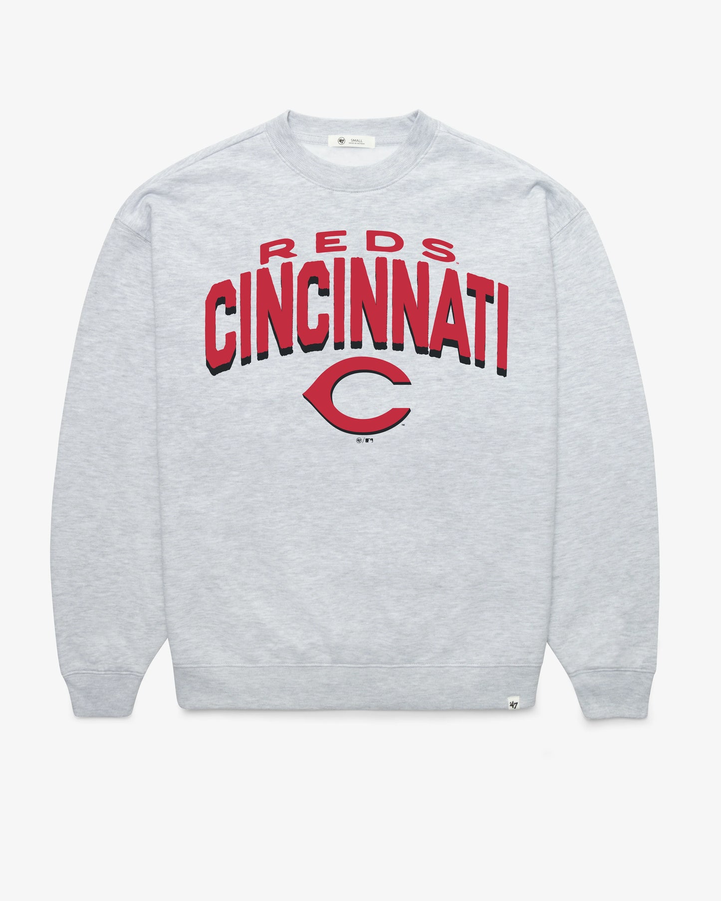 CINCINNATI REDS CAMPUS ARCH CLOUD '47 OVERSIZED CREW WOMENS