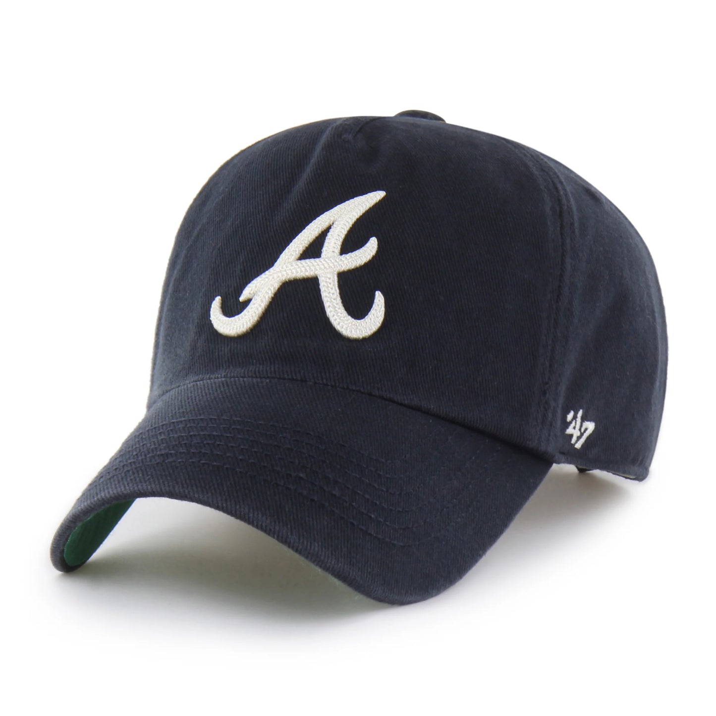 ATLANTA BRAVES CHAIN SIDE STITCH '47 CLEAN UP PINCH FRONT