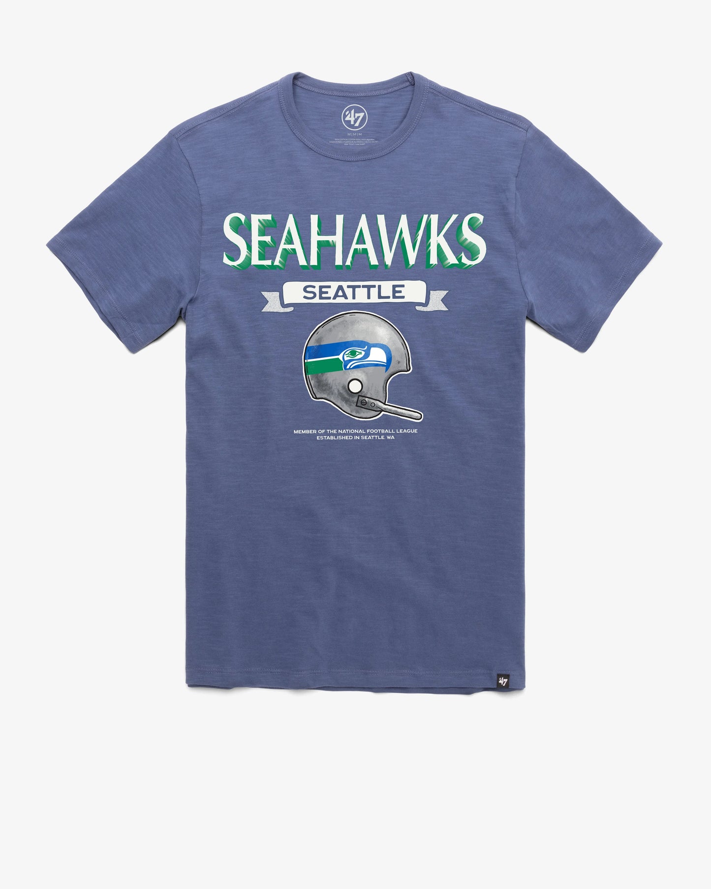 SEATTLE SEAHAWKS HISTORIC LONG HAUL '47 SCRUM TEE