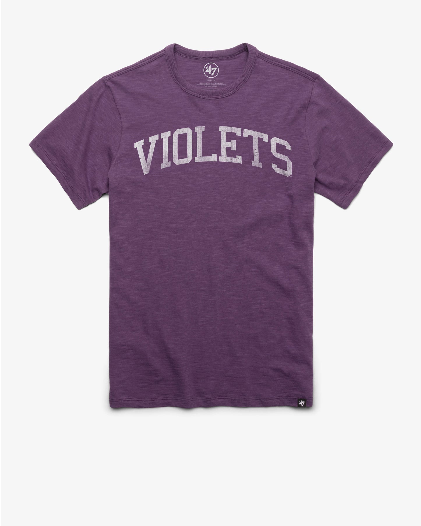 NEW YORK UNIVERSITY NYU VIOLETS CLASSIC BLOCK '47 SCRUM TEE