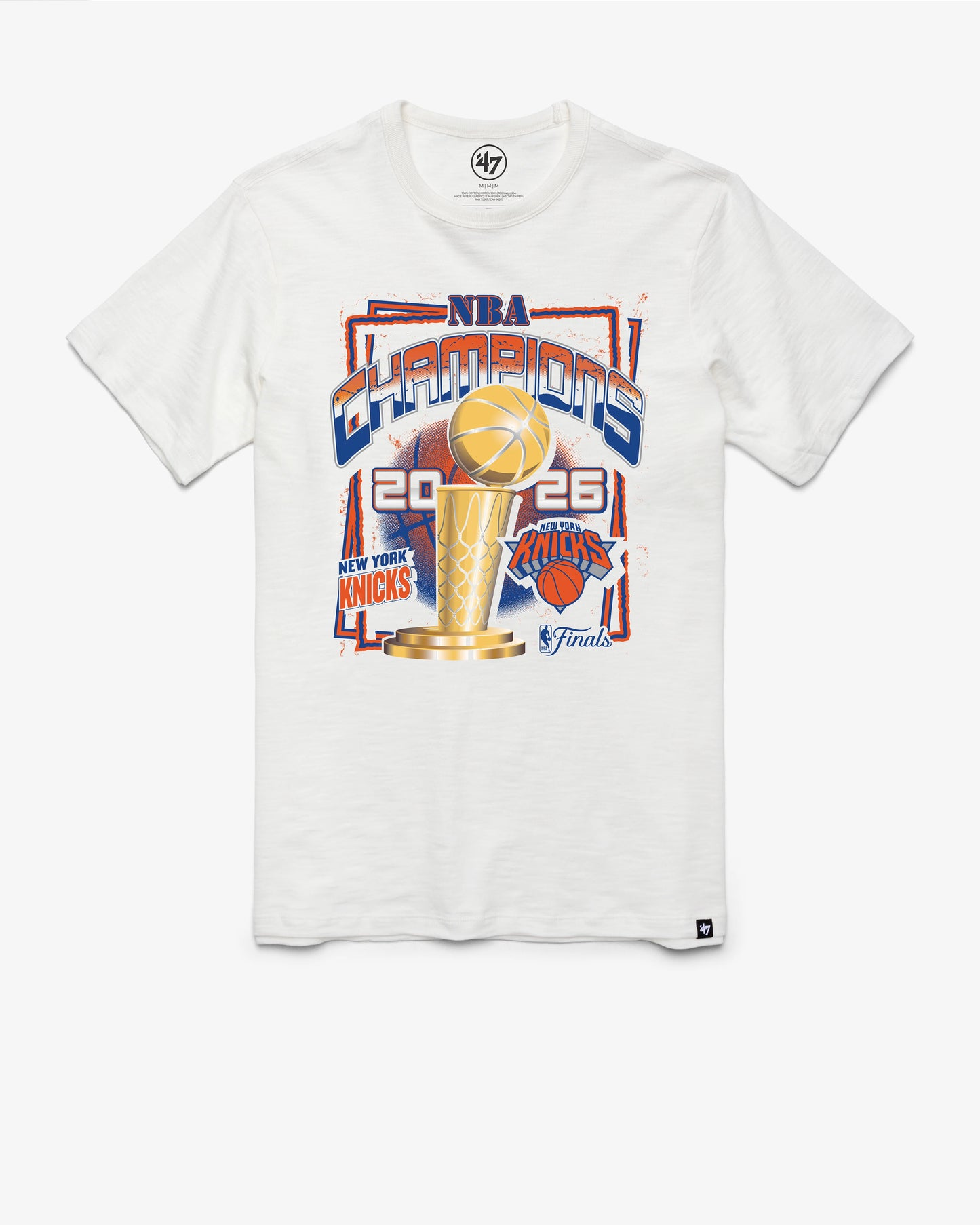 NEW YORK KNICKS 2026 NBA CHAMPIONS GRIT '47 SCRUM TEE