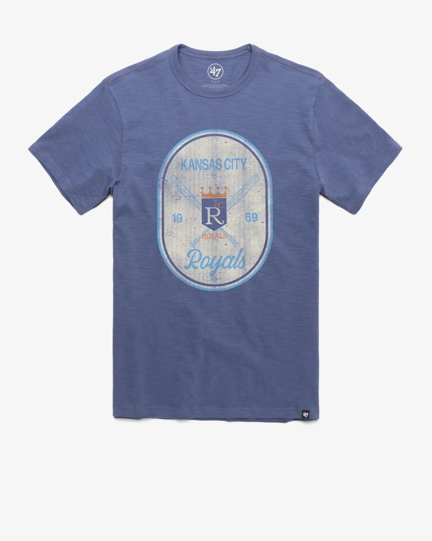 KANSAS CITY ROYALS COOPERSTOWN CROSS PATCH '47 SCRUM TEE