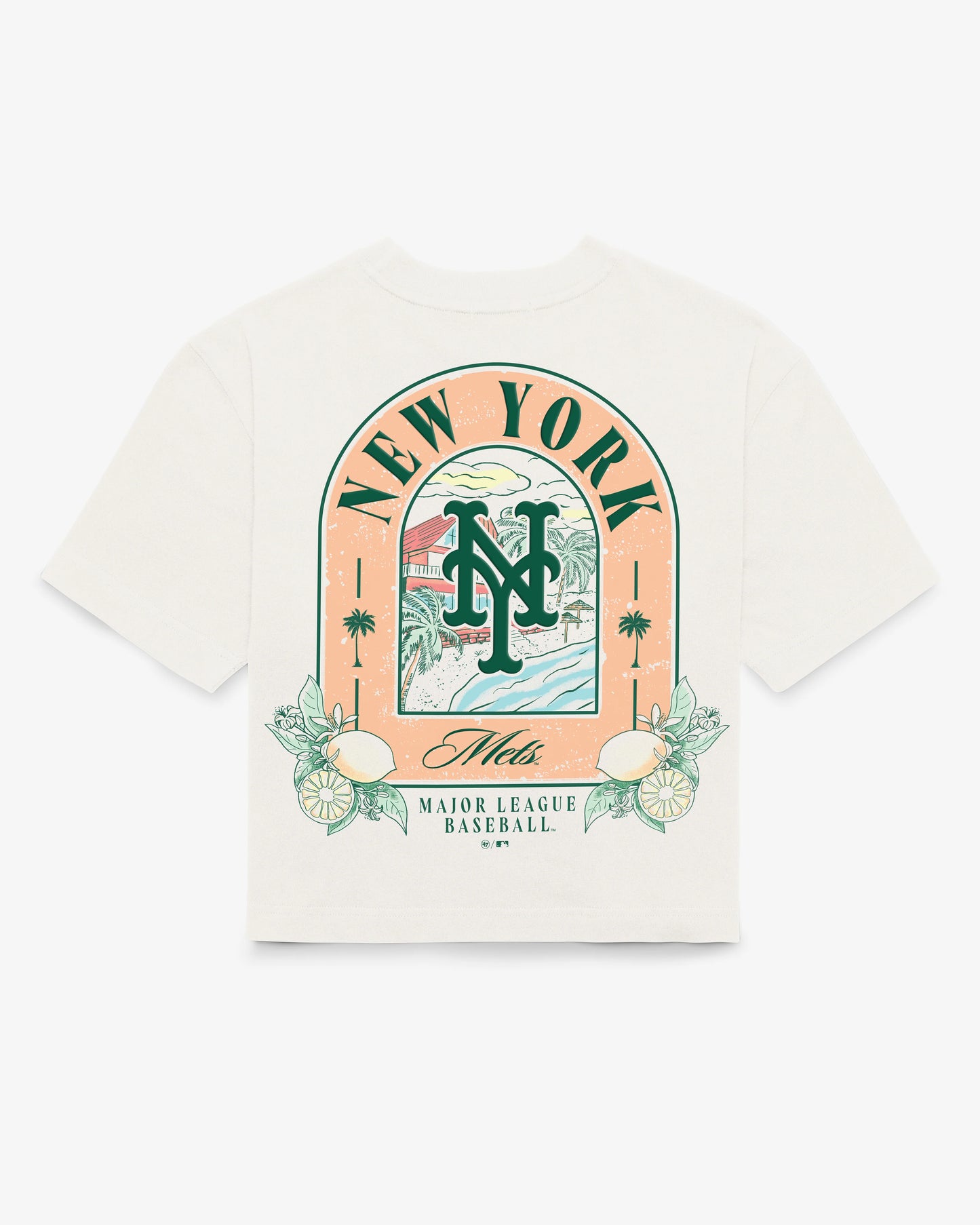 NEW YORK METS VACAY SCENES BACKER '47 REED CITY TEE WOMENS