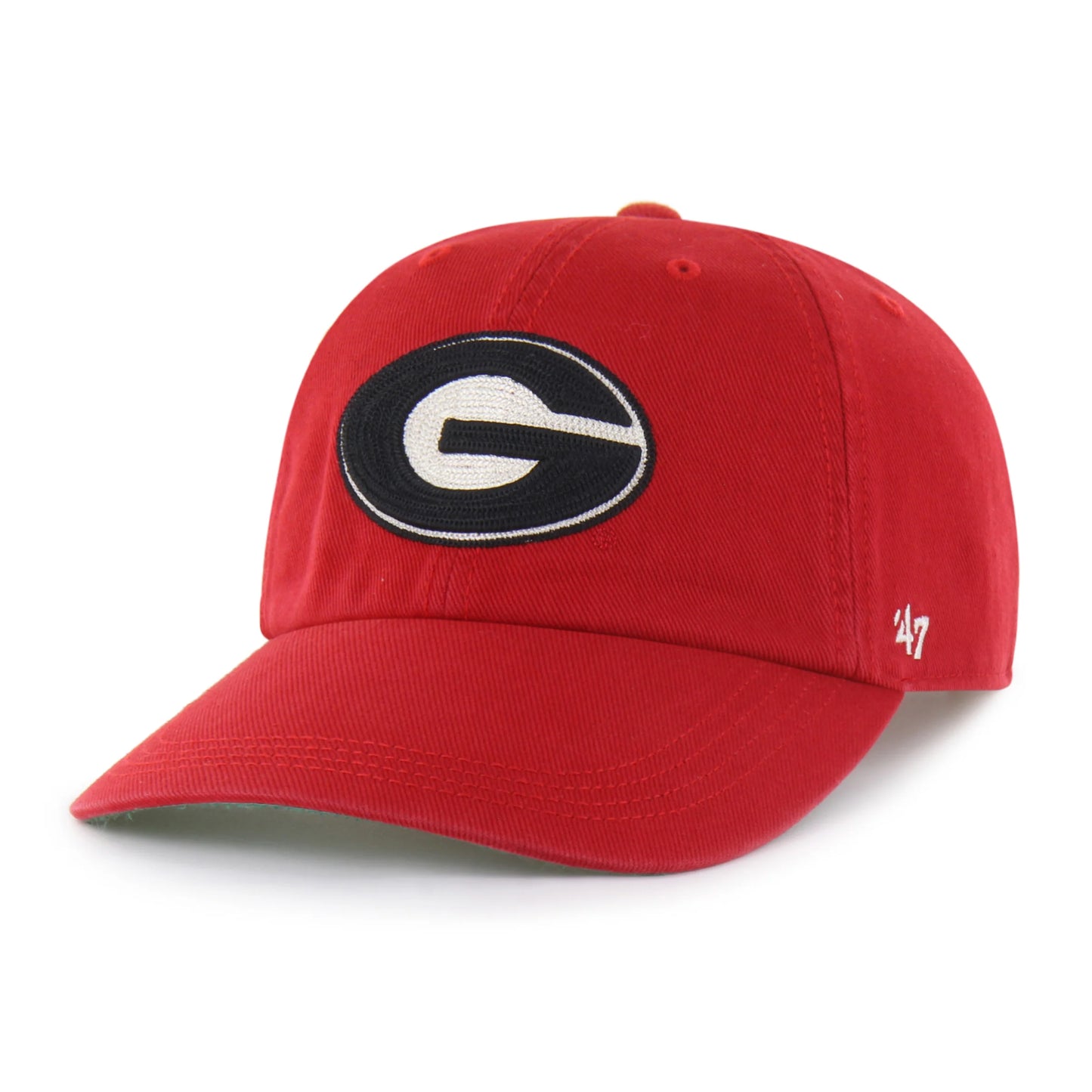 GEORGIA BULLDOGS CHAIN SIDE STITCH '47 CLEAN UP LONG VISOR