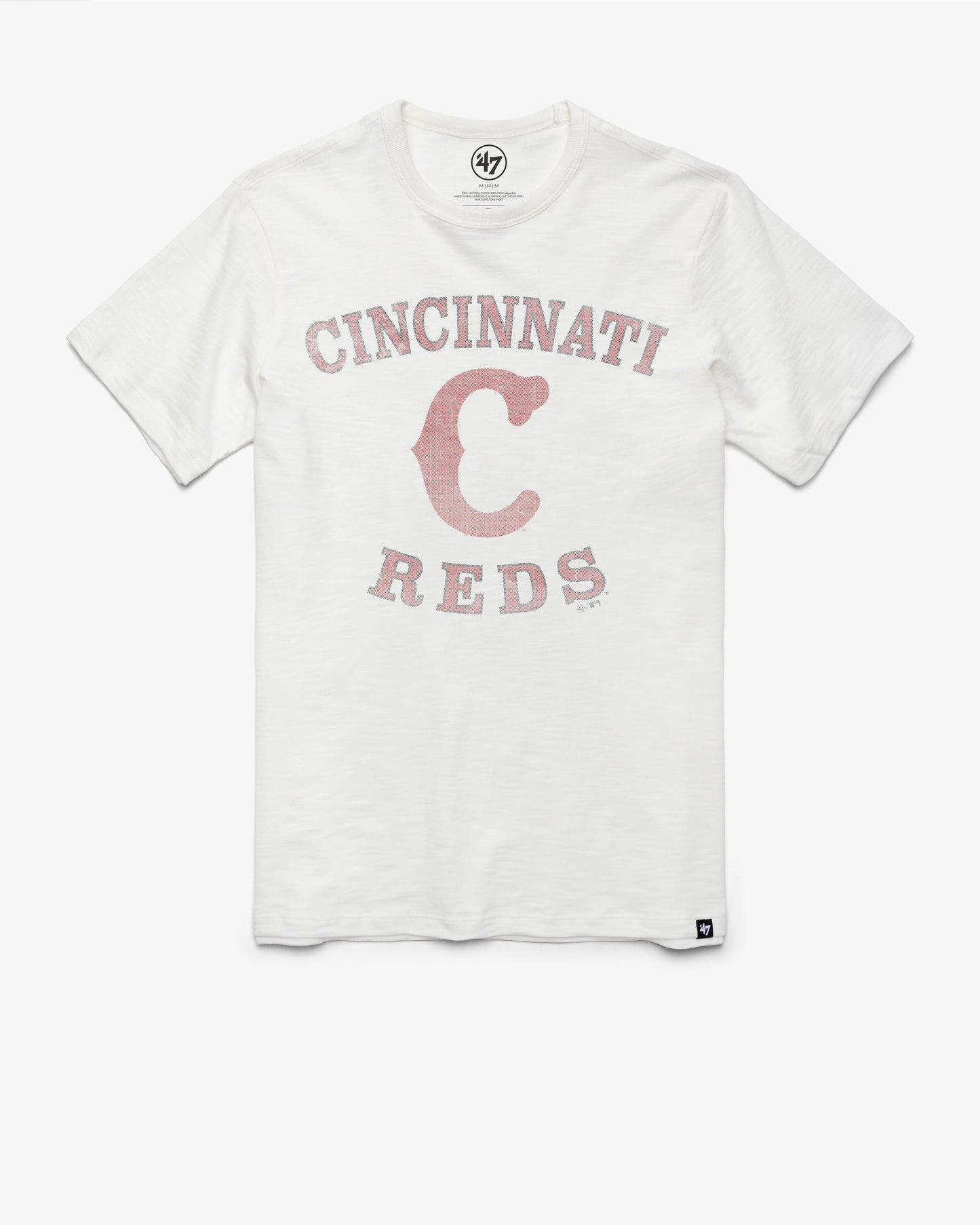 CINCINNATI REDS COOPERSTOWN COUNTER ARC '47 SCRUM TEE