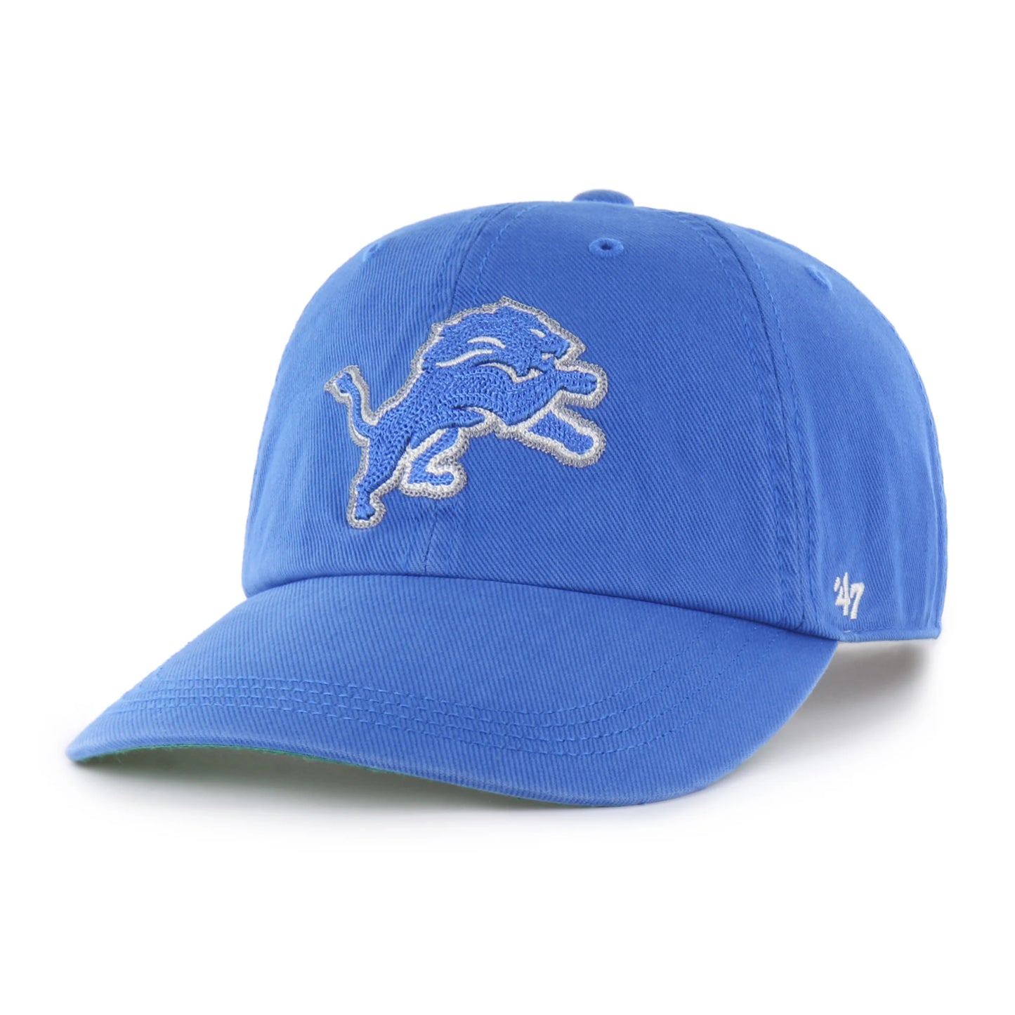 DETROIT LIONS CHAIN SIDE STITCH '47 CLEAN UP LONG VISOR