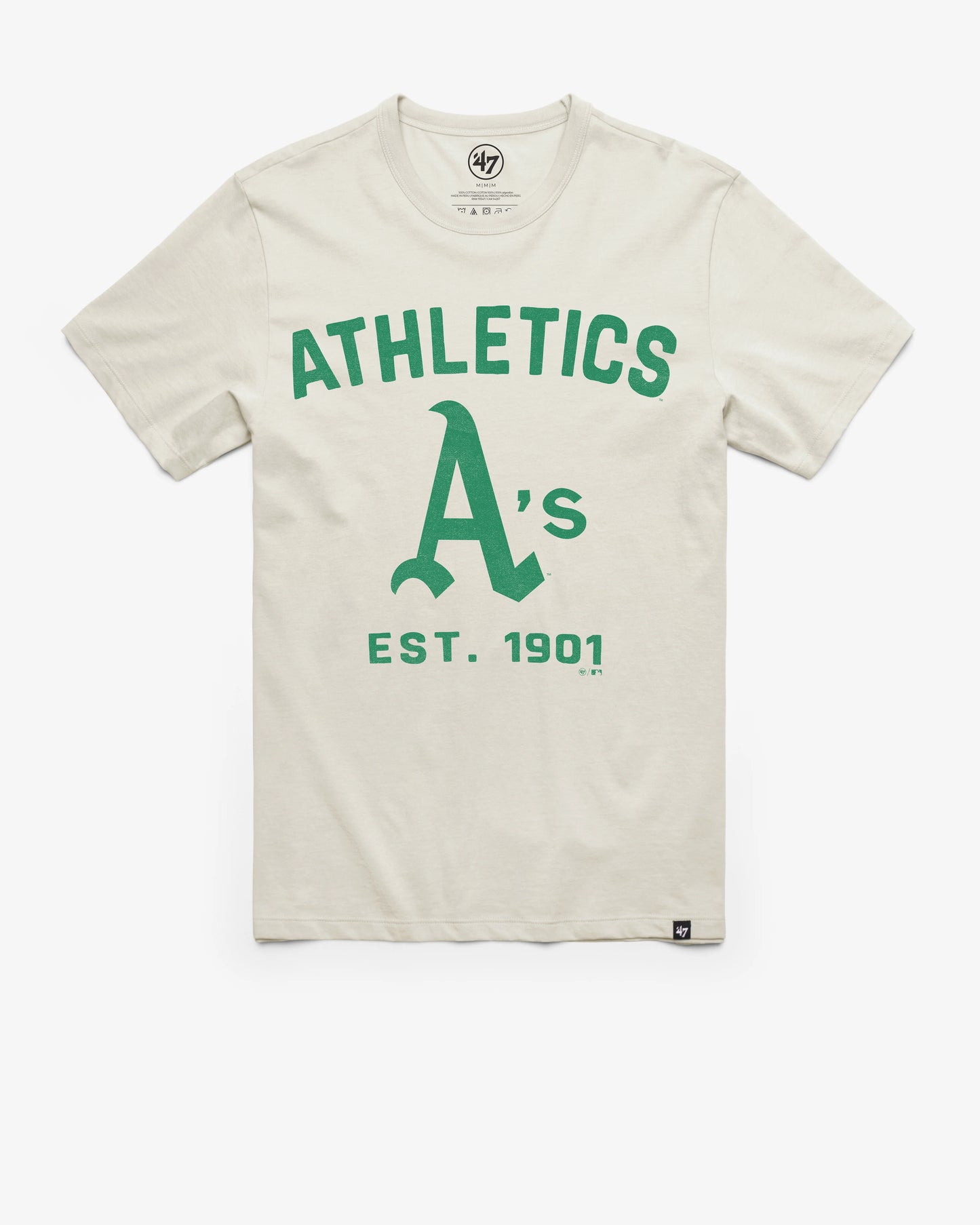 ATHLETICS BASEBALL COOPERSTOWN DUSTER '47 FRANKLIN TEE