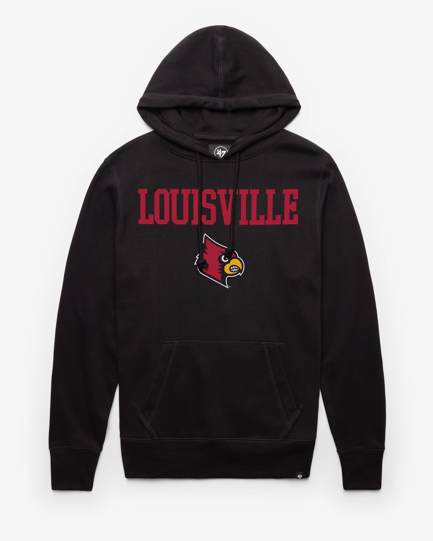 LOUISVILLE CARDINALS STRAIGHT BLOCK '47 HEADLINE HOOD