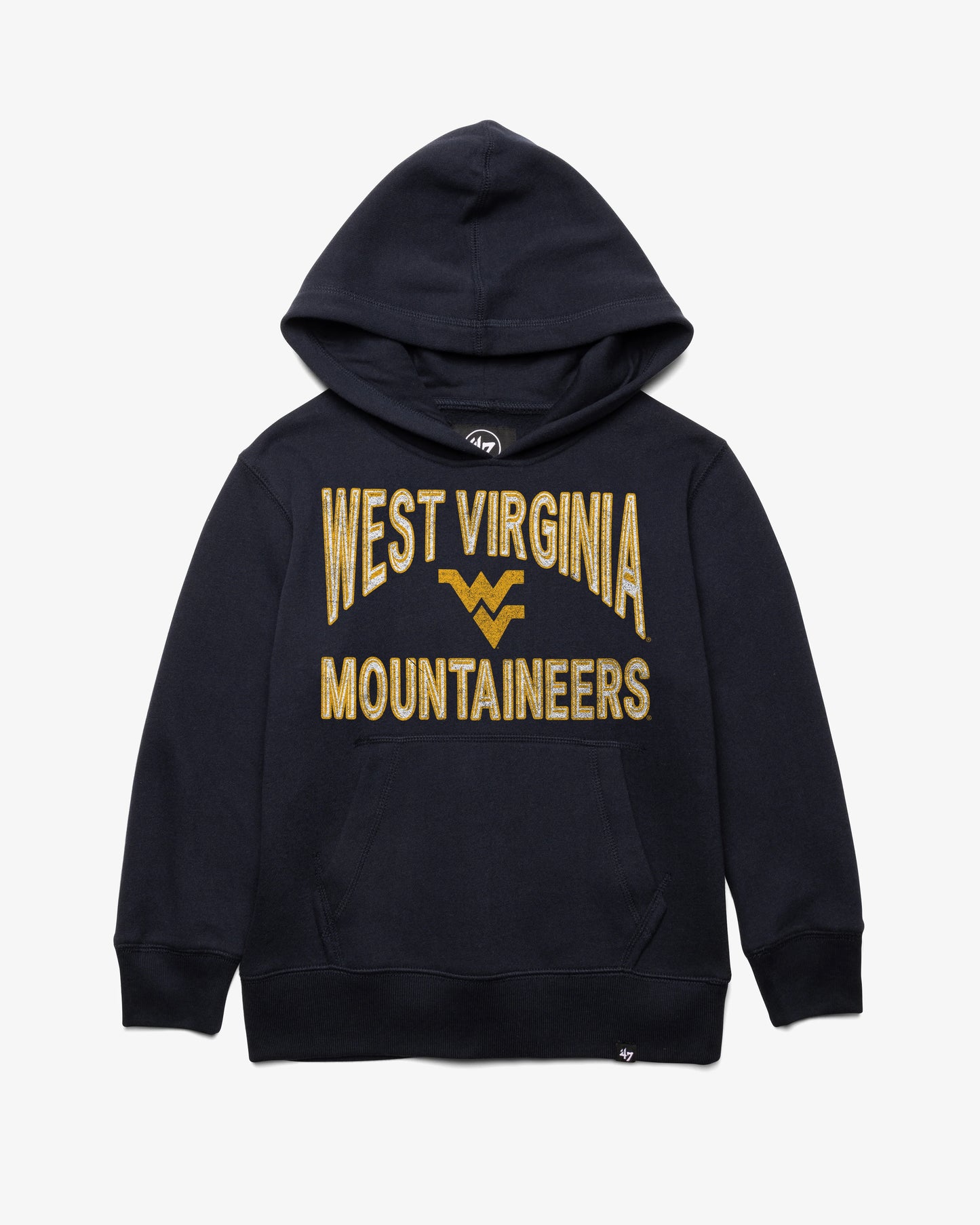 WEST VIRGINIA MOUNTAINEERS FAN OUT '47 KID'S HEADLINE HOOD