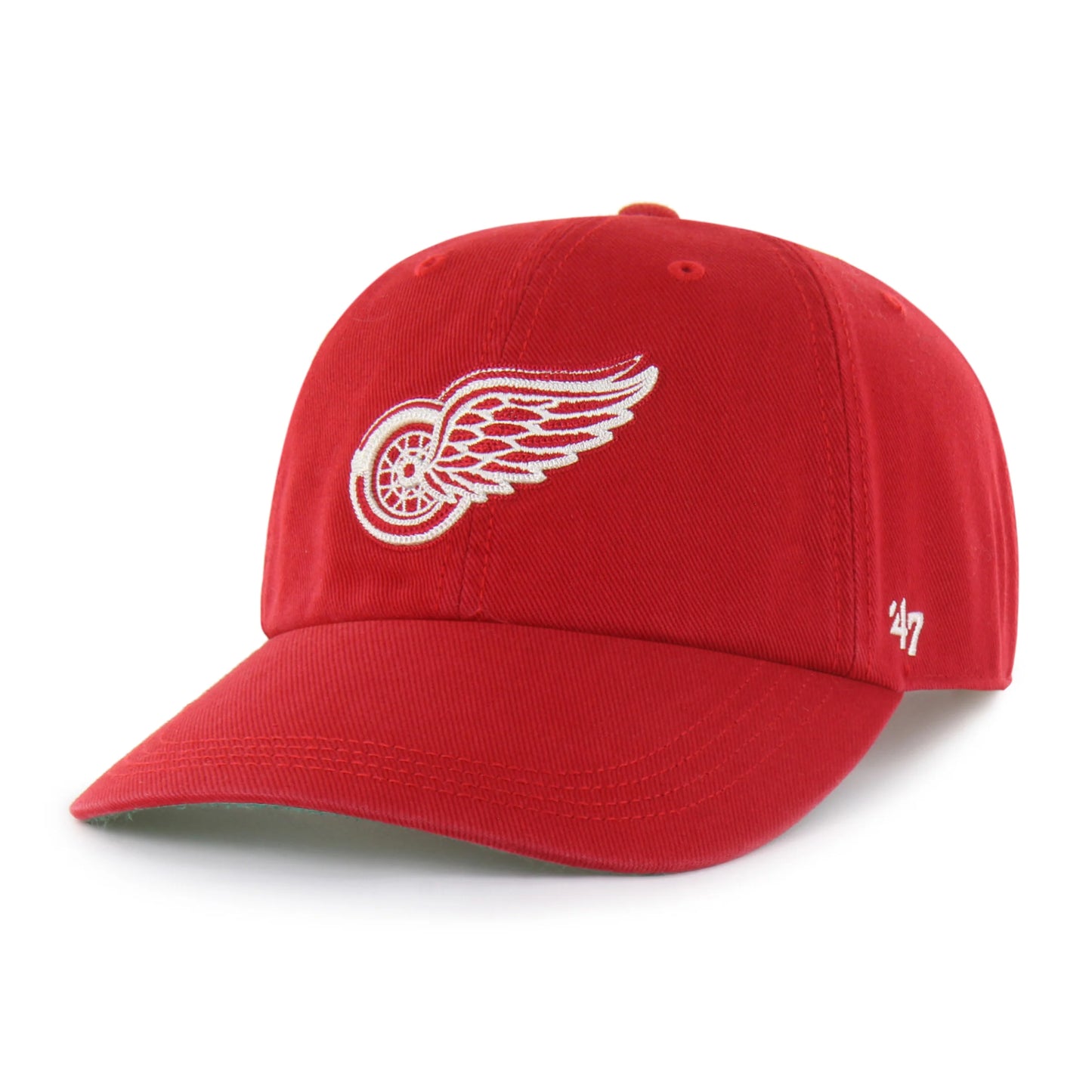 DETROIT RED WINGS CHAIN SIDE STITCH '47 CLEAN UP LONG VISOR