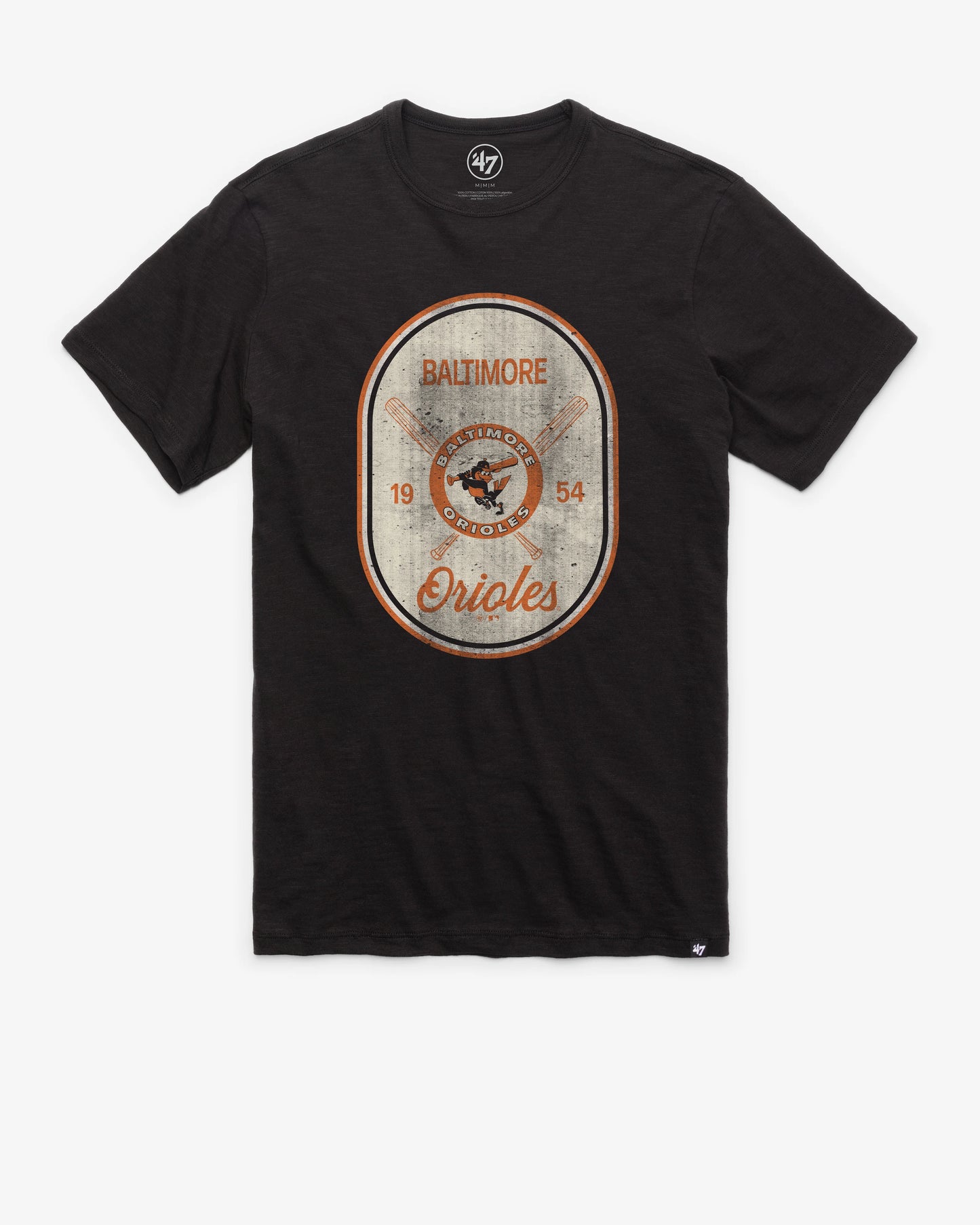 BALTIMORE ORIOLES COOPERSTOWN CROSS PATCH '47 SCRUM TEE