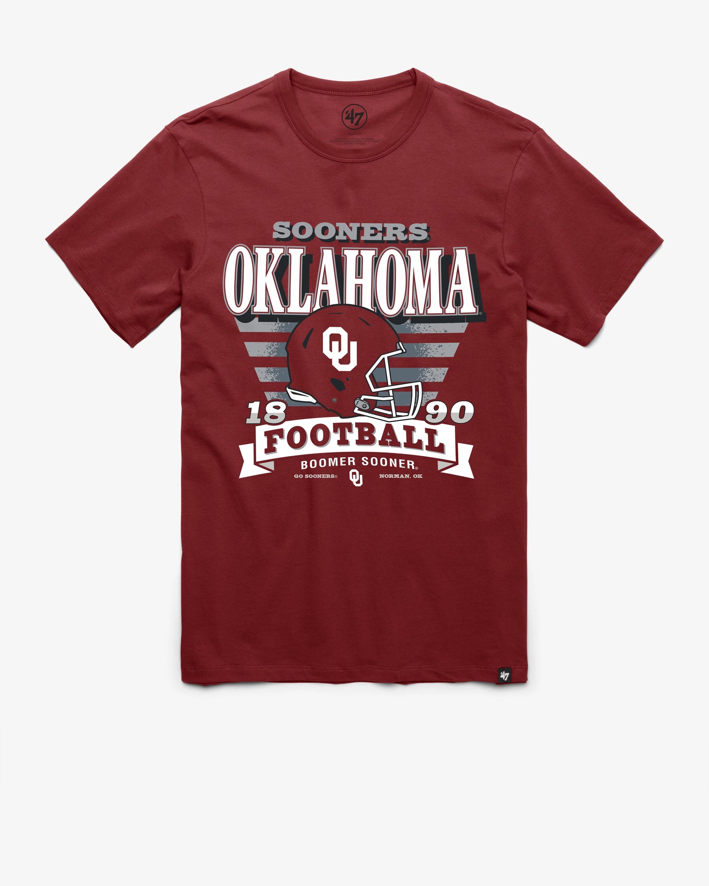 OKLAHOMA SOONERS STRIPE SPLASH '47 FRANKLIN TEE