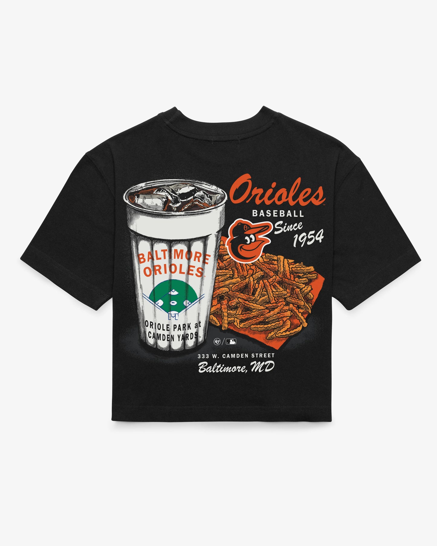 BALTIMORE ORIOLES GRAB 'N GO '47 REED CITY TEE WOMEN