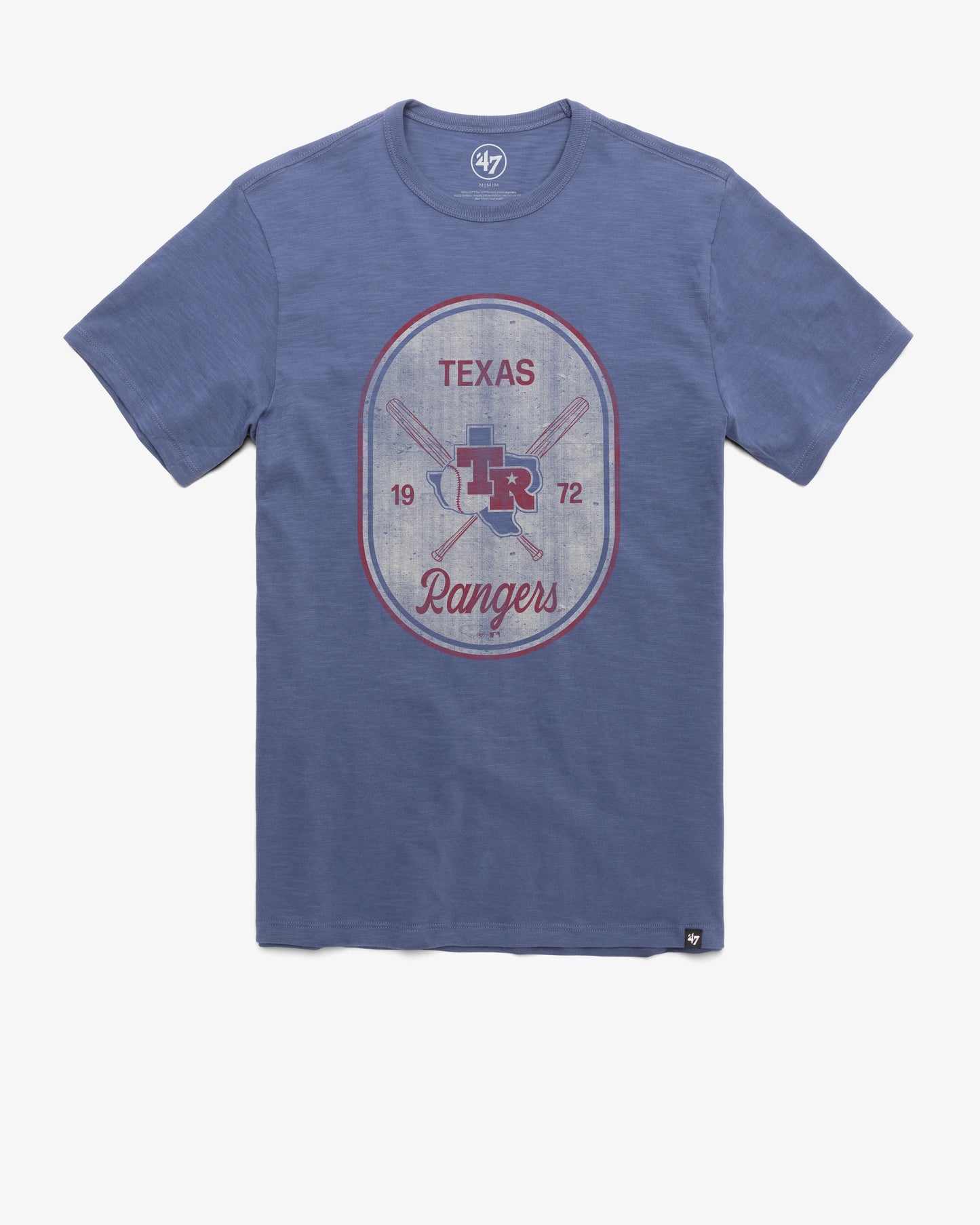 TEXAS RANGERS COOPERSTOWN CROSS PATCH '47 SCRUM TEE