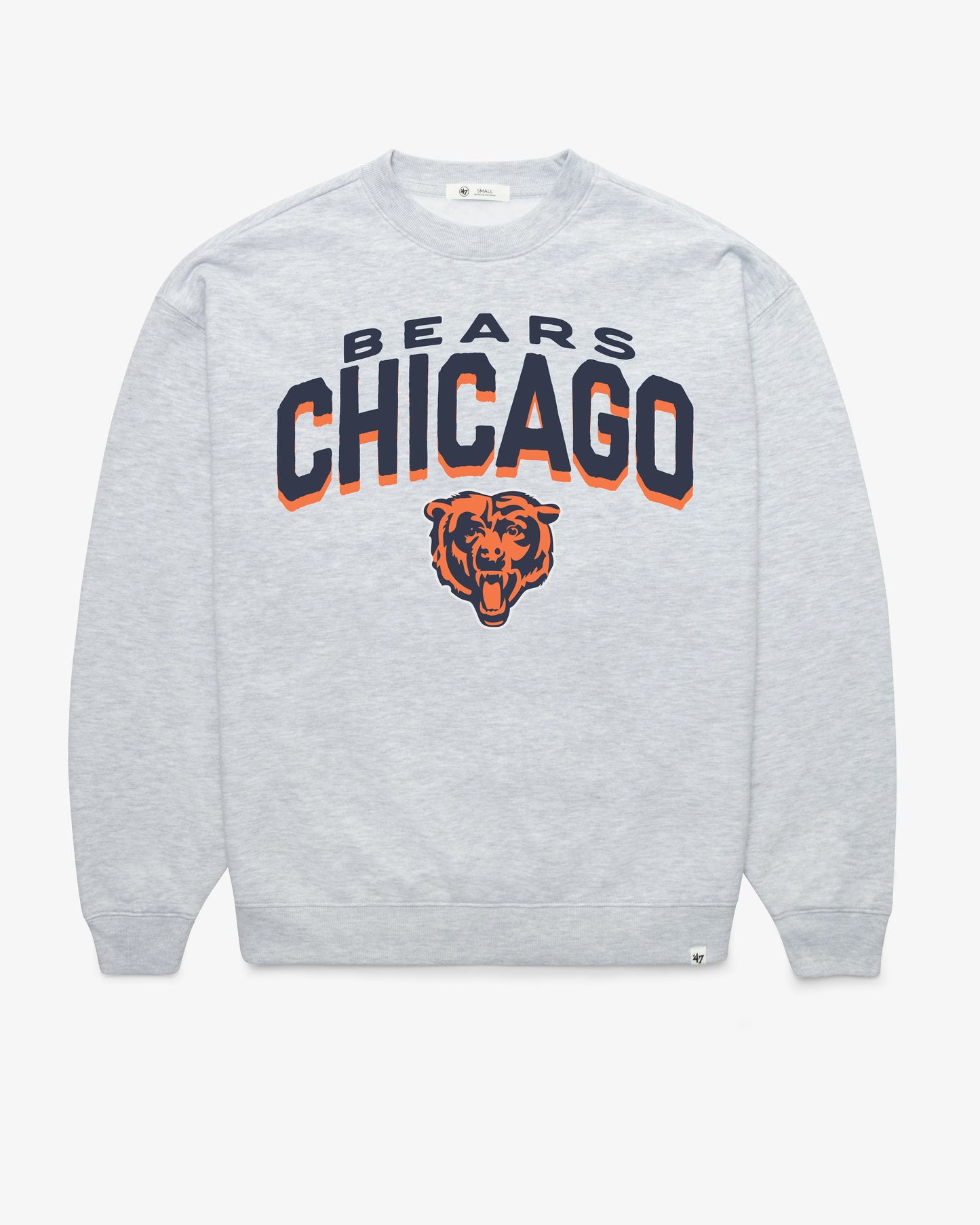 CHICAGO BEARS CAMPUS ARCH CLOUD OVERSIZED CREW WOMENS