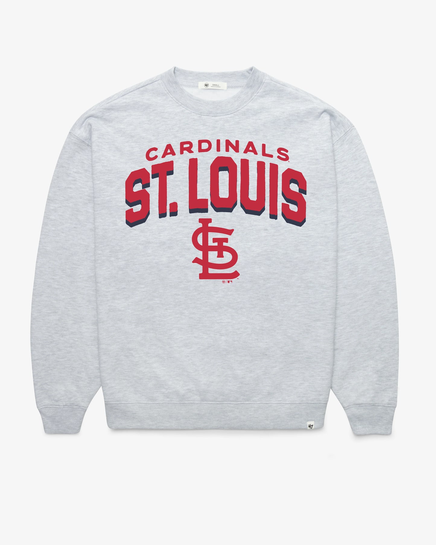 ST. LOUIS CARDINALS CAMPUS ARCH CLOUD '47 OVERSIZED CREW WOMENS