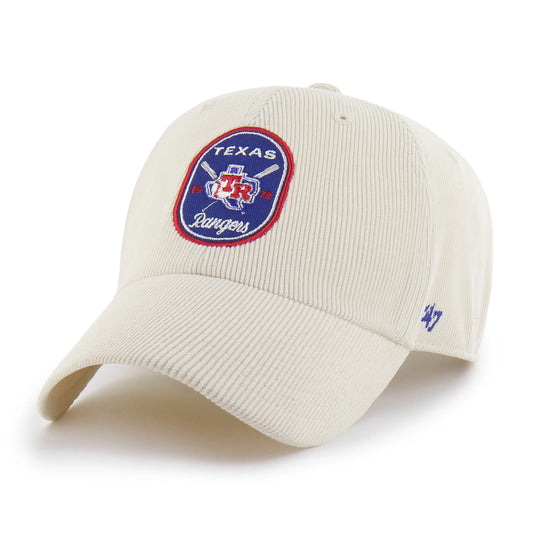 TEXAS RANGERS COOPERSTOWN CROSSPATCH CORD '47 CLEAN UP