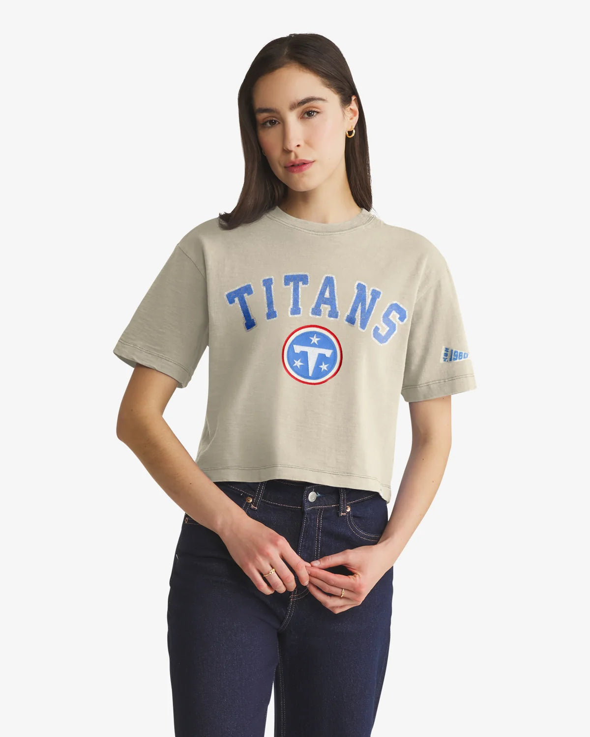TENNESSEE TITANS ELMORE WELL WORN '47 HEAVY SLUB TEE WOMENS