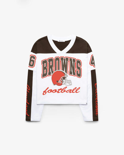 CLEVELAND BROWNS EXCLAMATION '47 WOMEN'S METRO JERSEY TEE